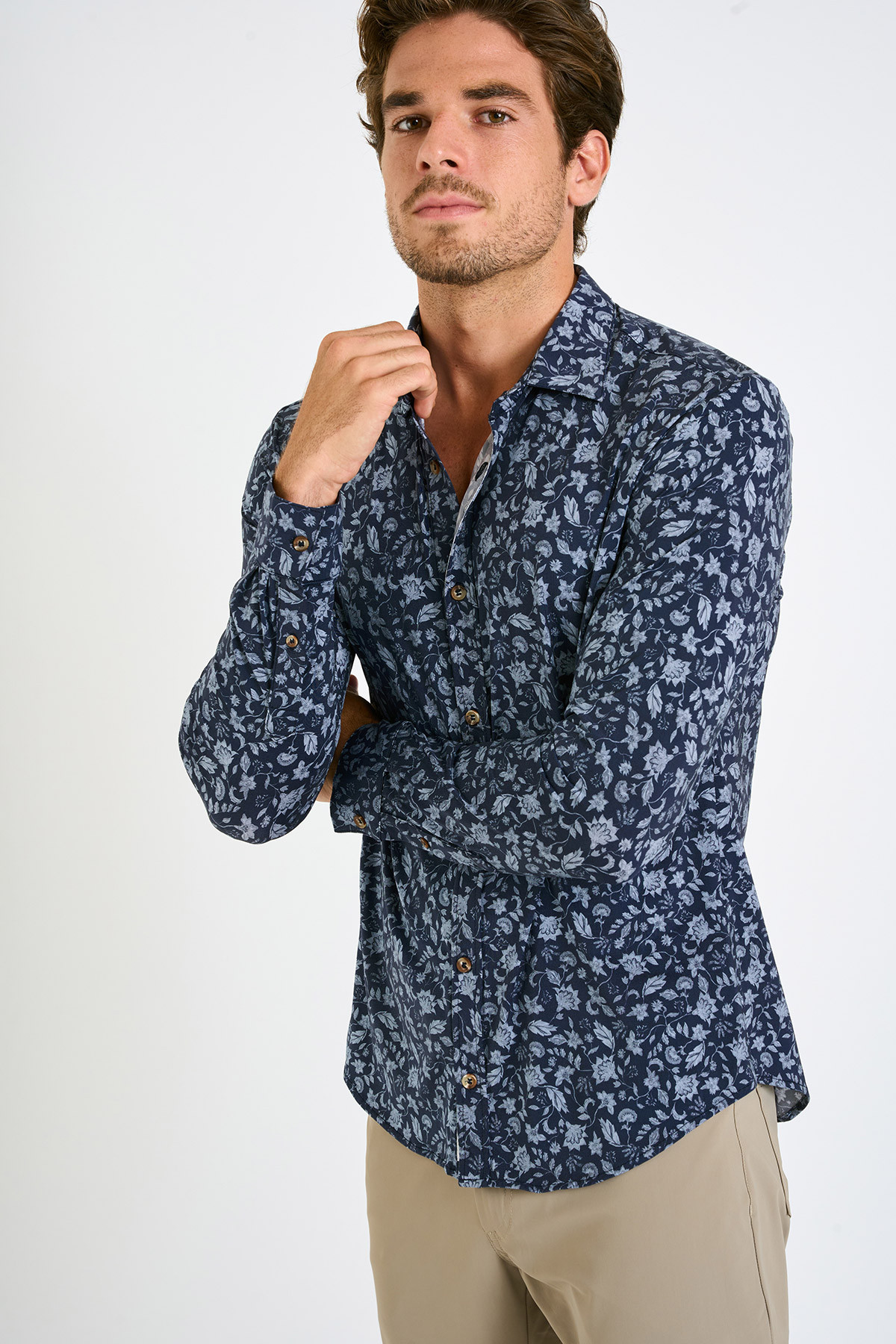 Chemise bleu marine homme ALAIN RIALTO - 0