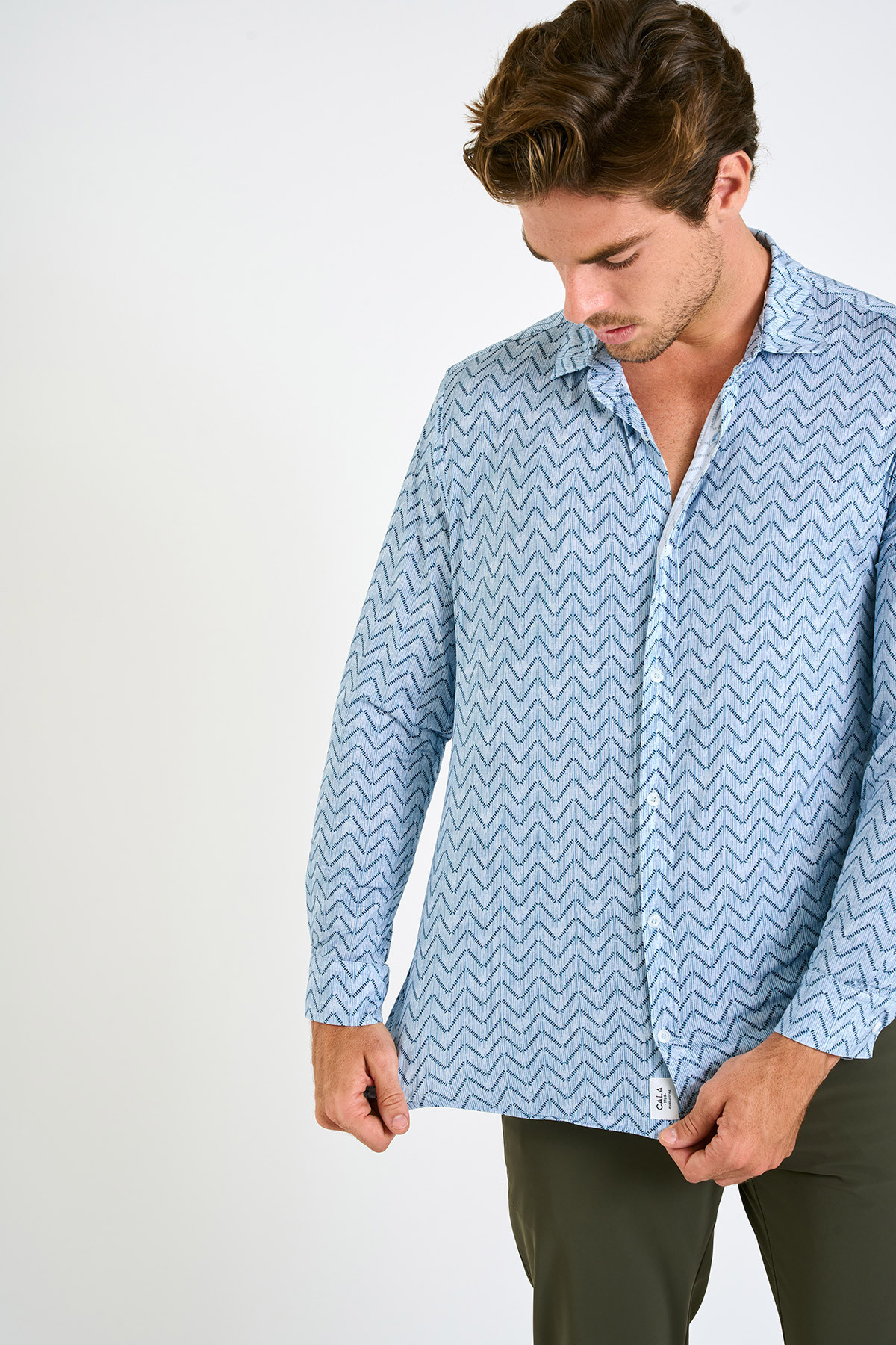 Chemise bleue homme ALAIN TIVOLI - 3