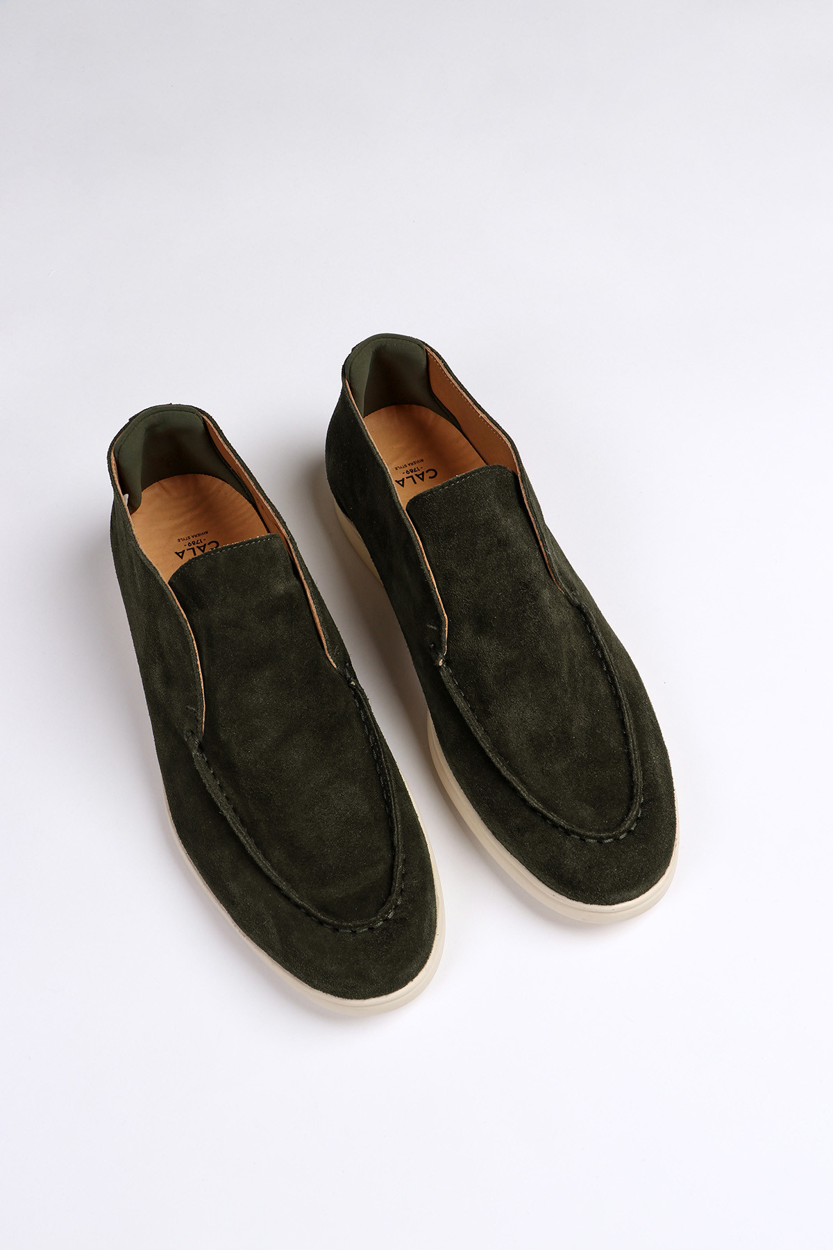Boots en daim kaki DAVE TARAMO - 1