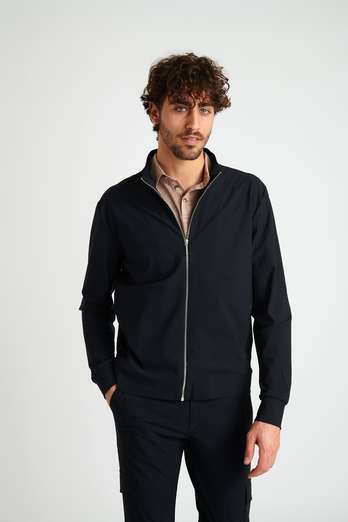 Veste en jersey noire LUC EVOLUTION - 1
