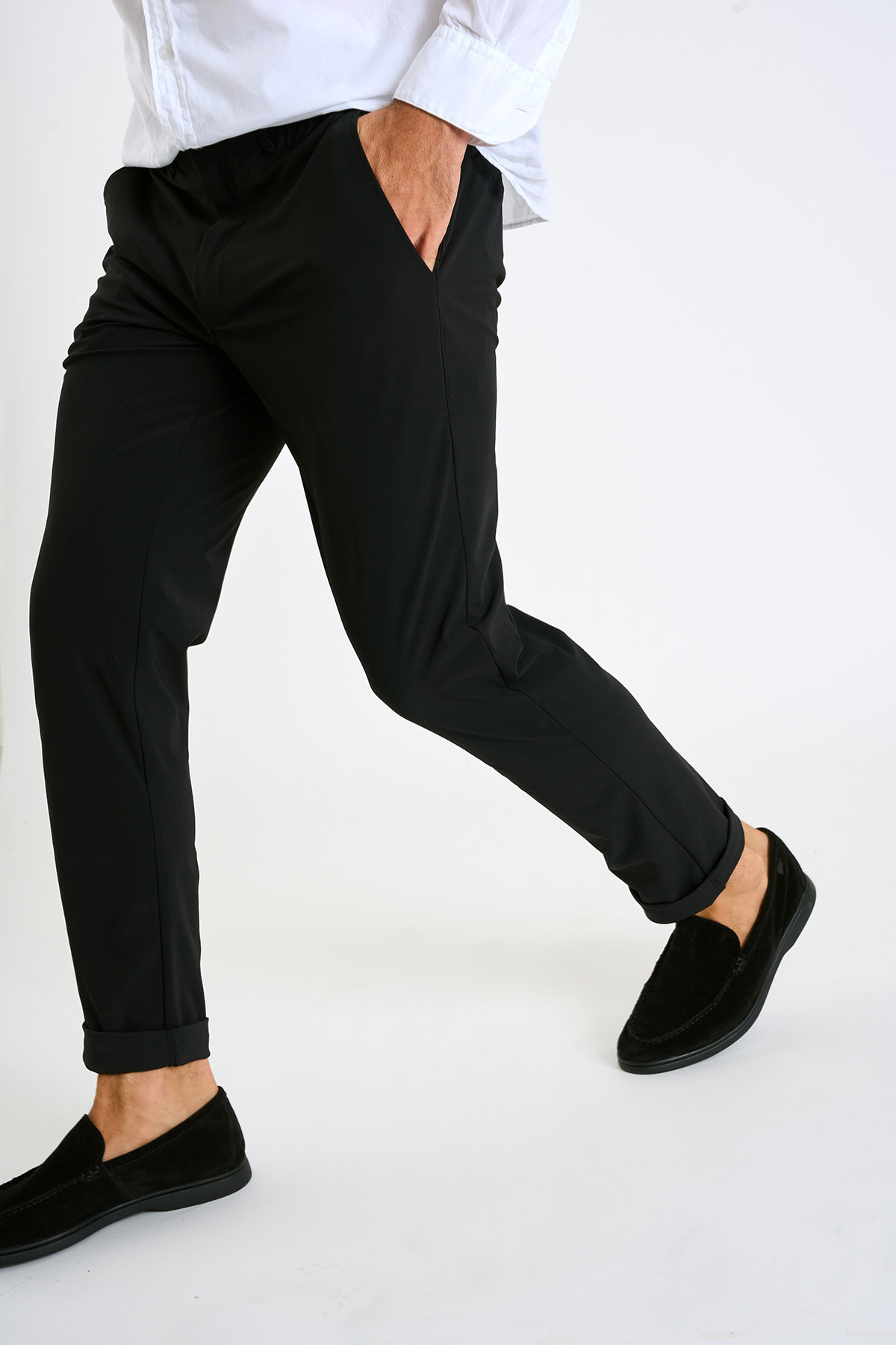 Pantalon Noir Serge Lescada - 5