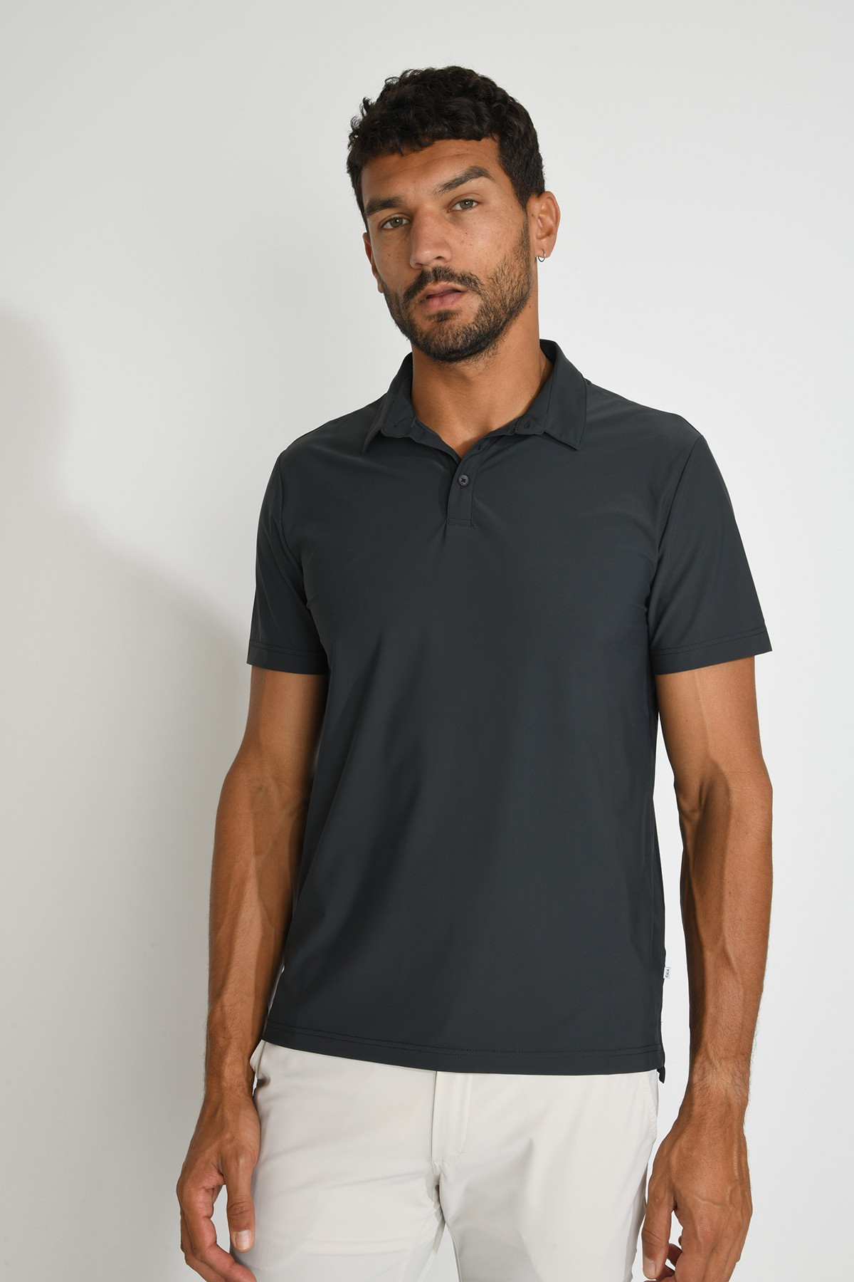 Polo technique gris VASCO BAIABLUE - 1