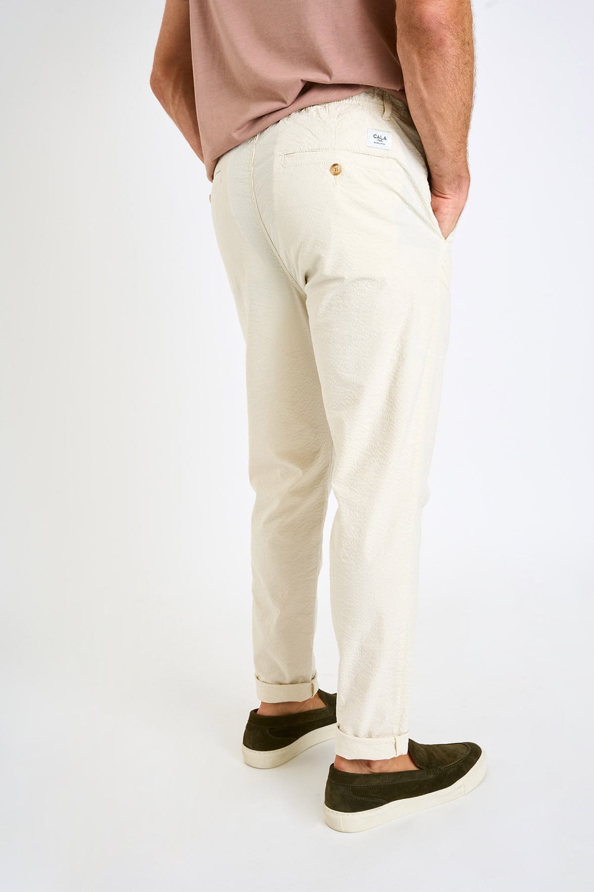 Pantalon chino naturel ARNO BORMIO - 4