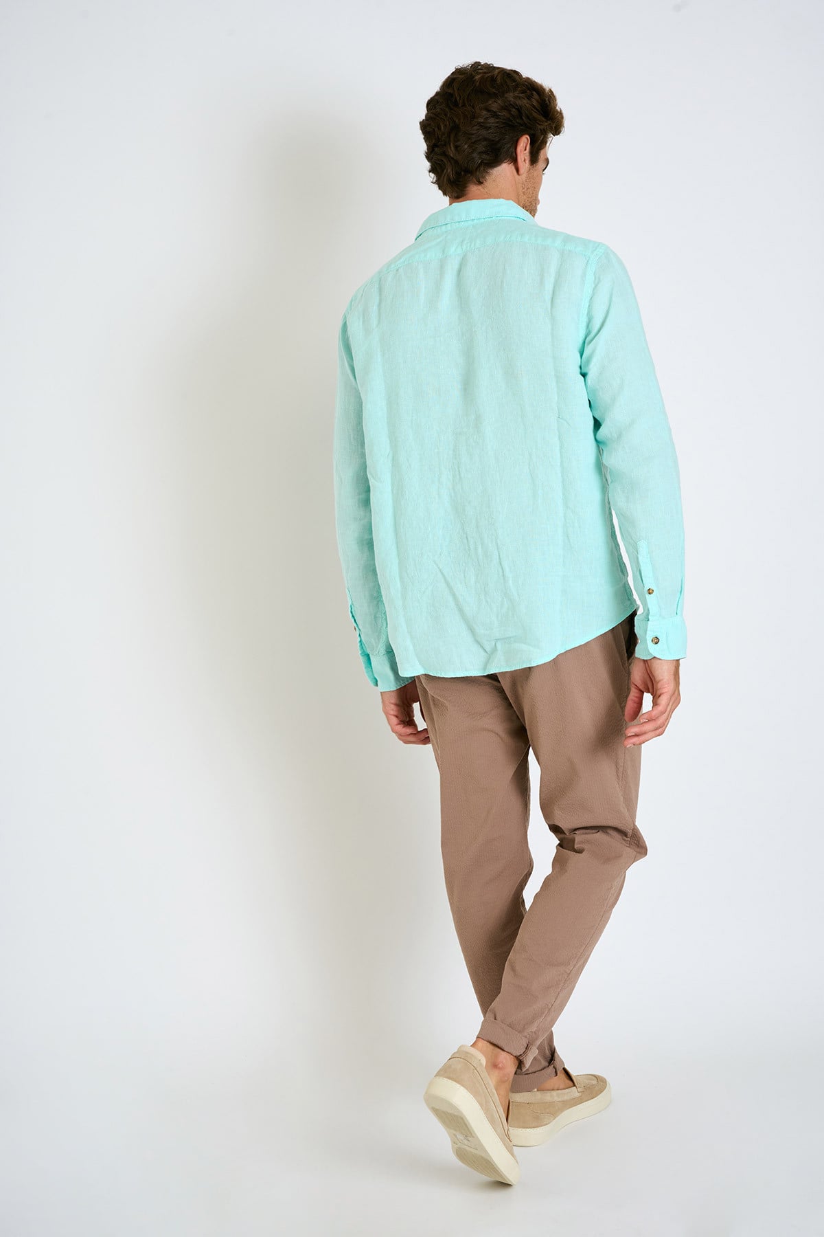 Pantalon chino taupe ARNO BORMIO - 5