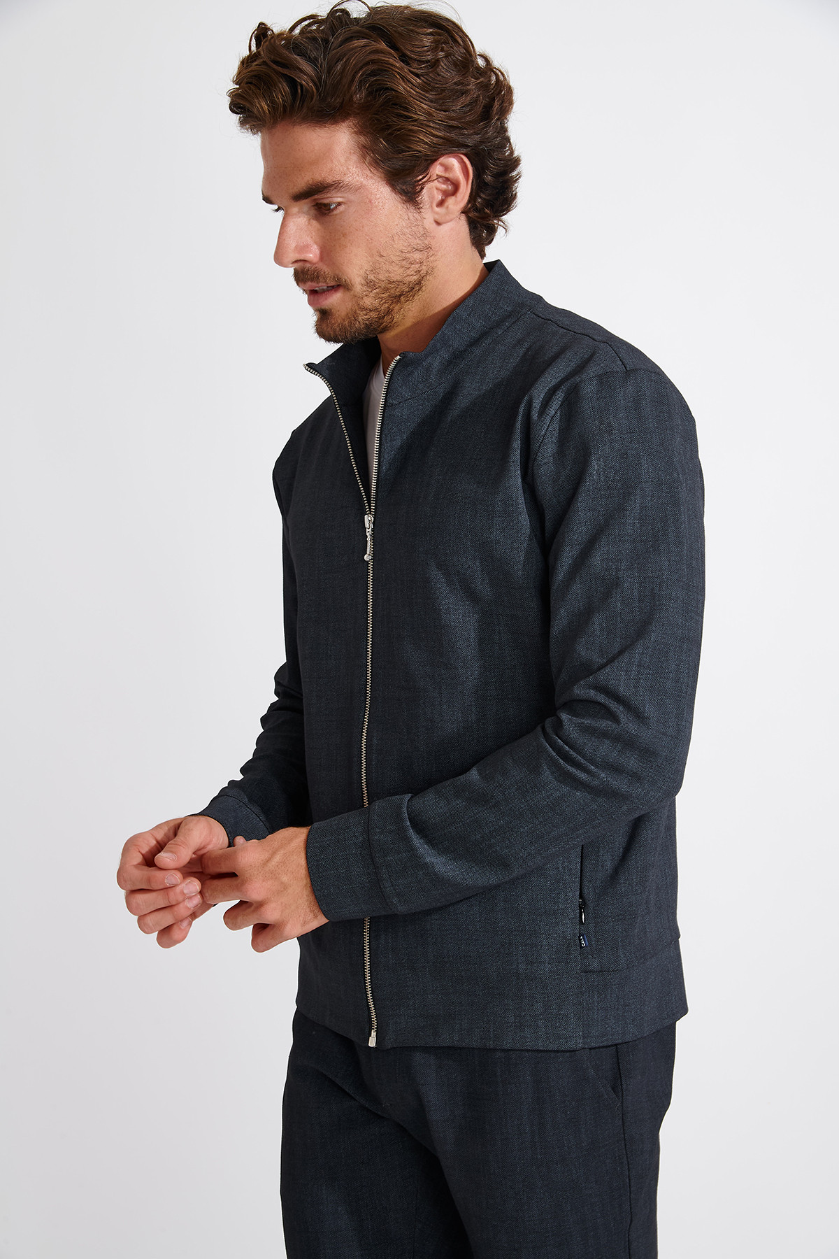Blouson noir zippé Danyel CANSIGLIA - 3