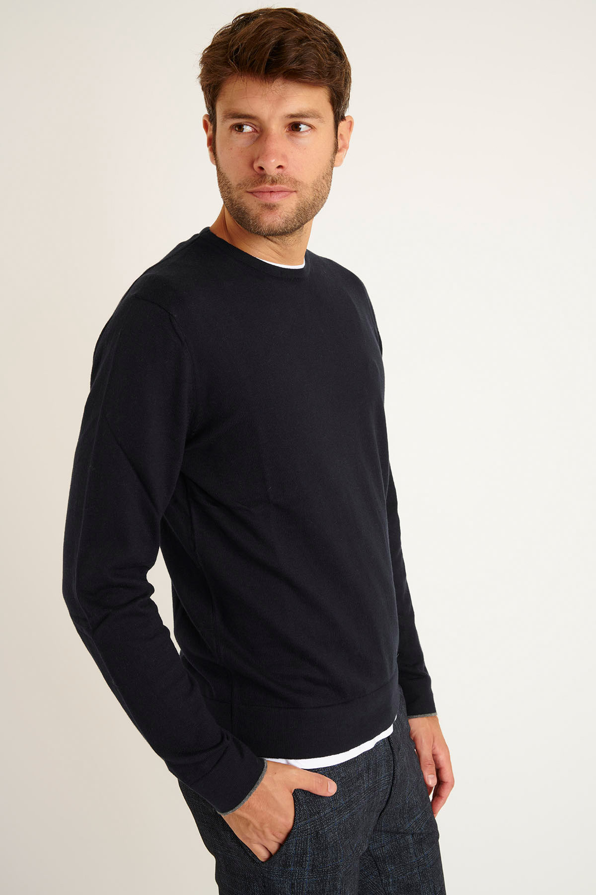 PULL EN MAILLE MARINE LORIS MONZA - 2