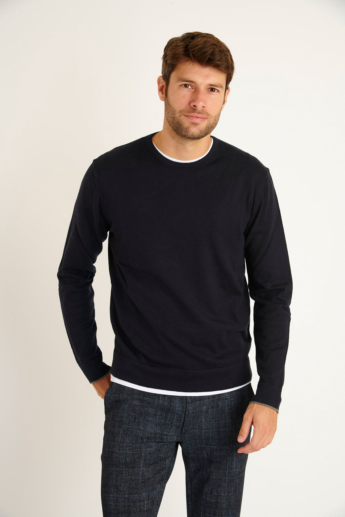 PULL EN MAILLE MARINE LORIS MONZA - 4