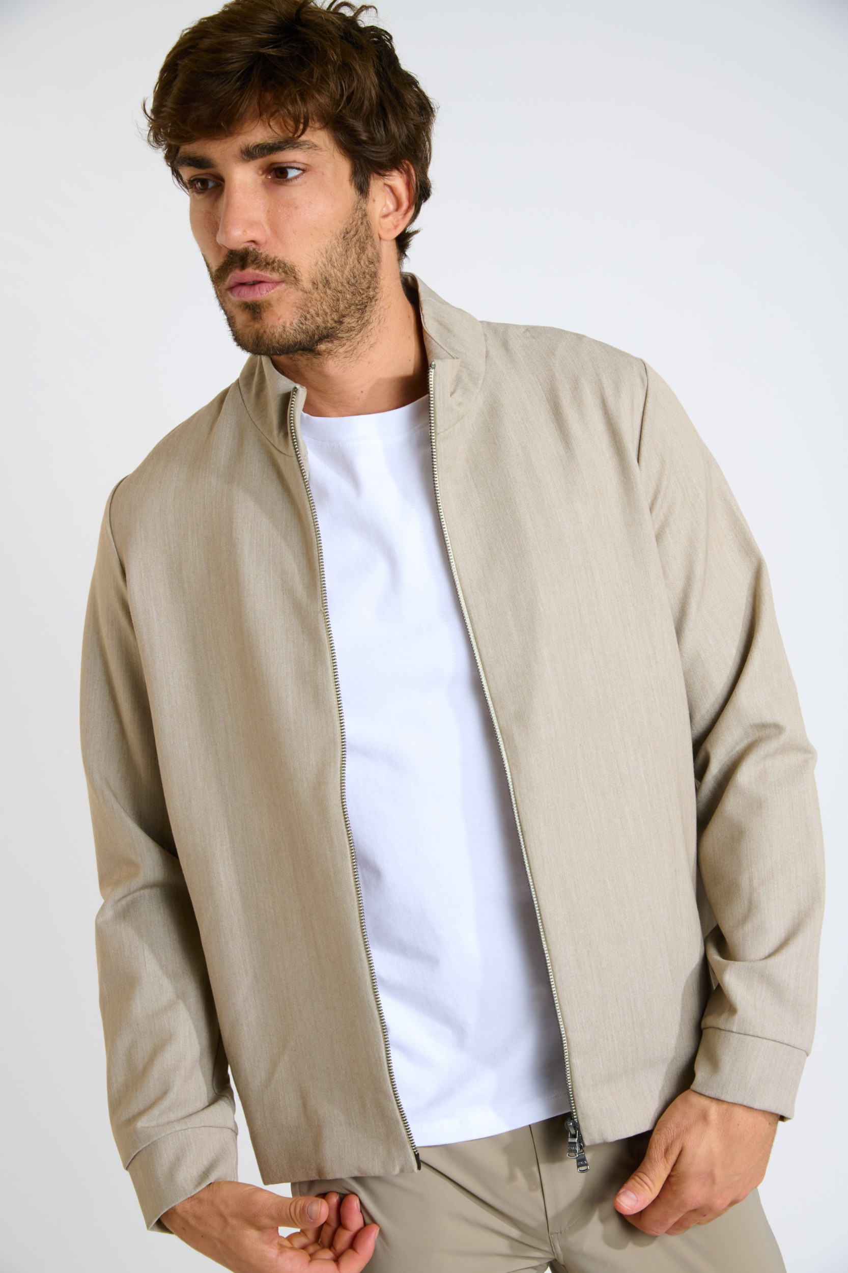 VESTE ZIPPÉE BEIGE LUC MAIORCA - 2