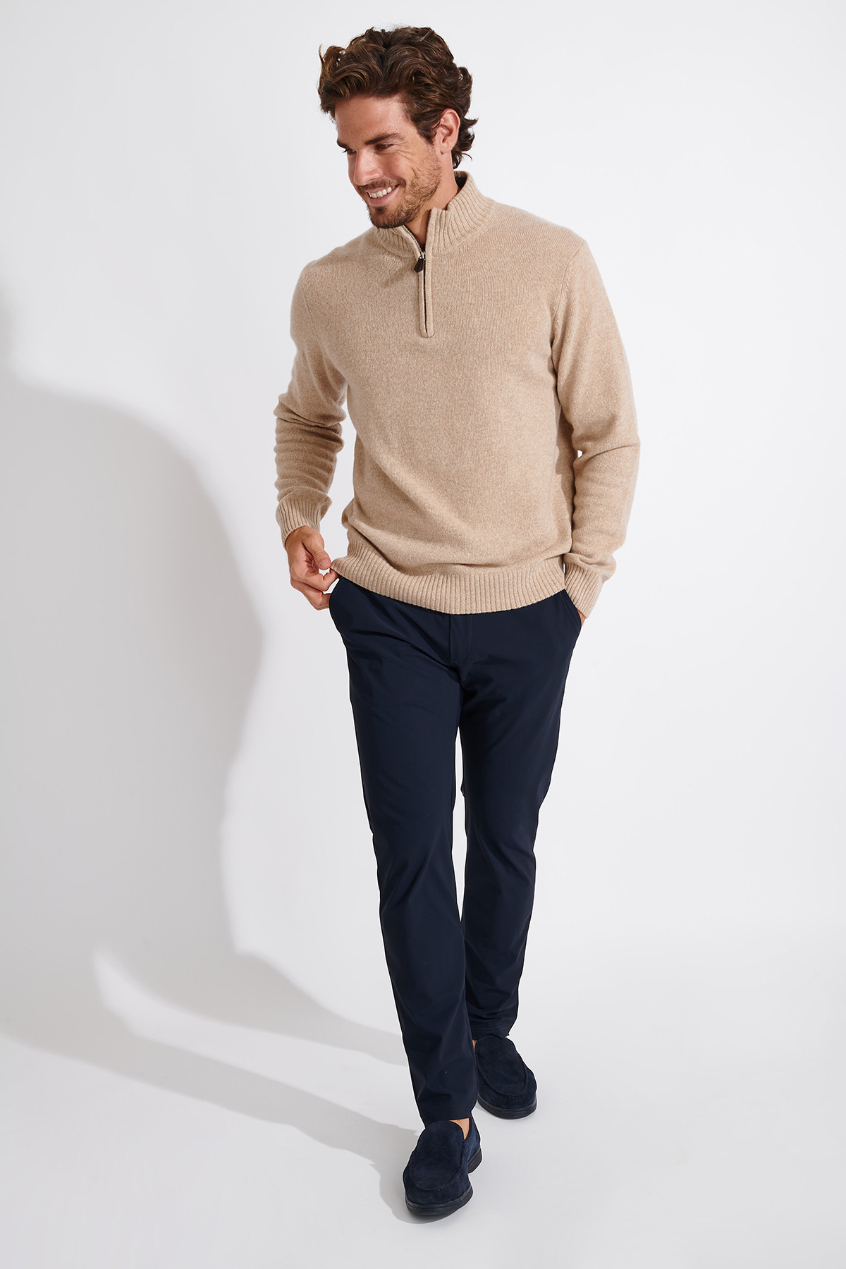 PULL CAMIONNEUR BEIGE MARCO TREVISE - 1