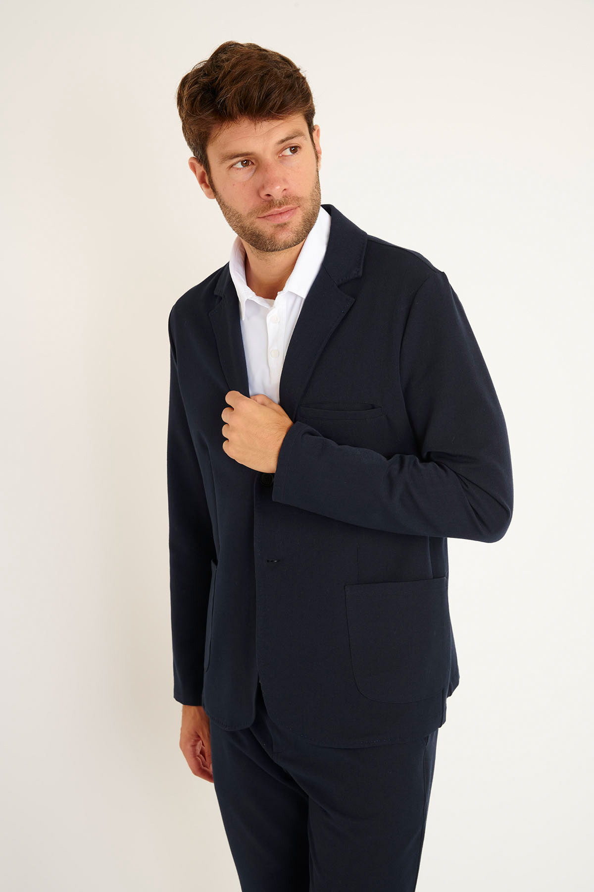 VESTE BLAZER BLEU MARINE MATTEO MAIORCA - 3