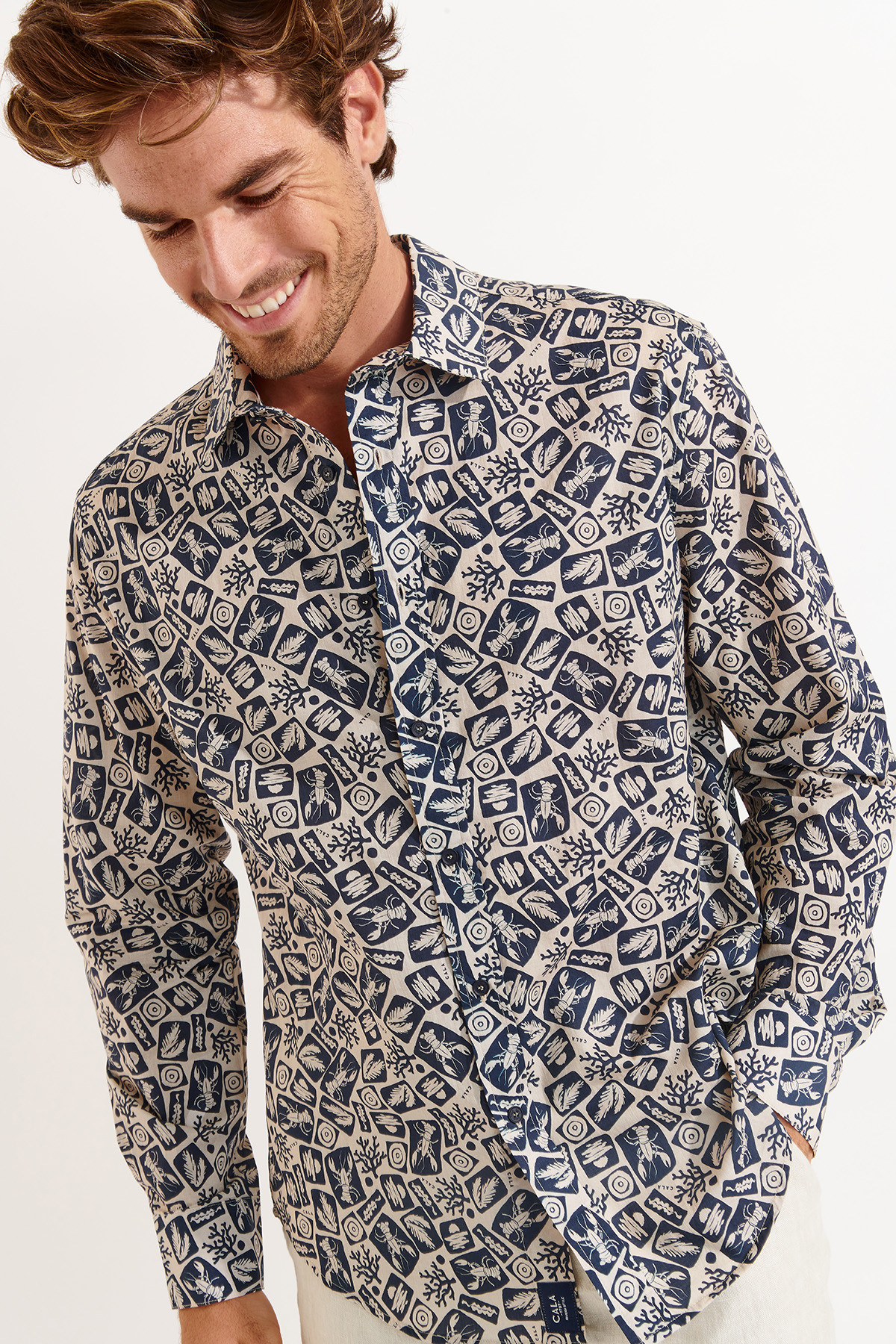 Chemise marine ALAIN CORFOU - 0