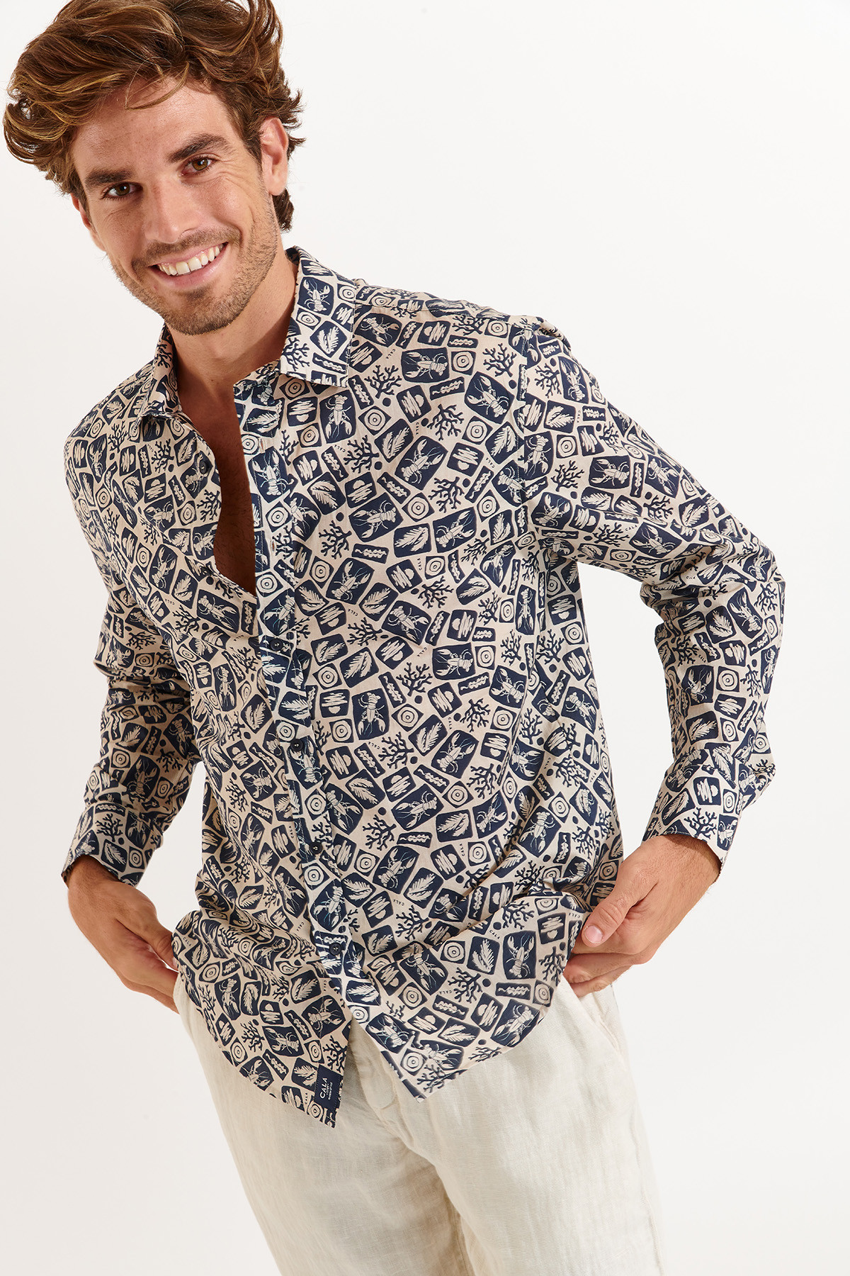 Chemise marine ALAIN CORFOU - 1