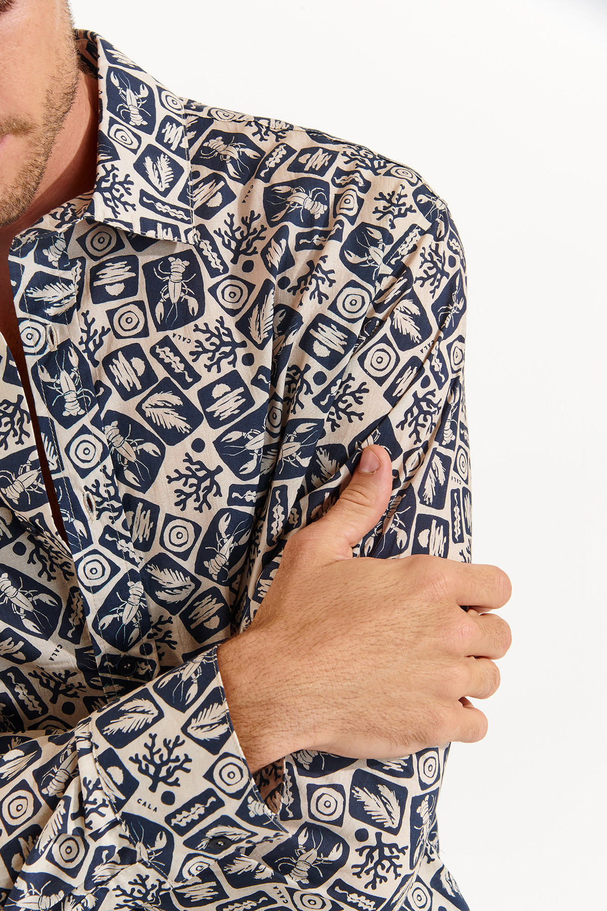 Chemise marine ALAIN CORFOU - 2