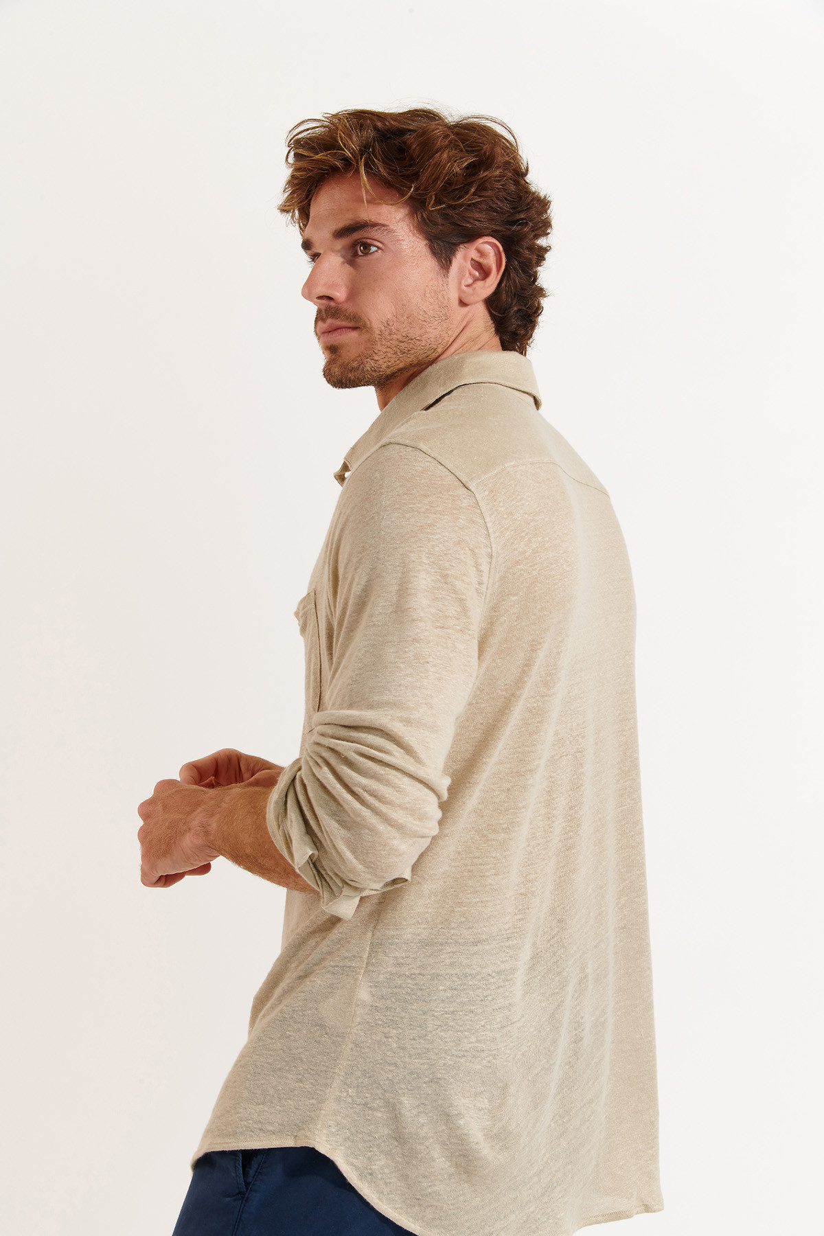 Chemise beige ALAIN LIN - 6