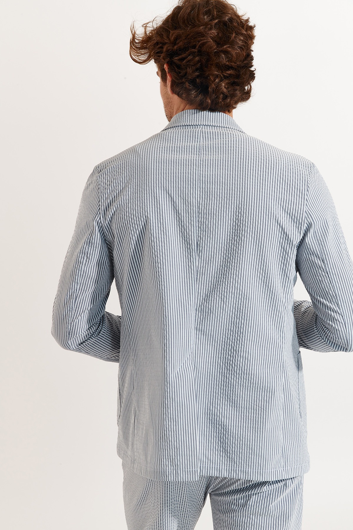 Veste rayée denim NIKO CALVI - 0