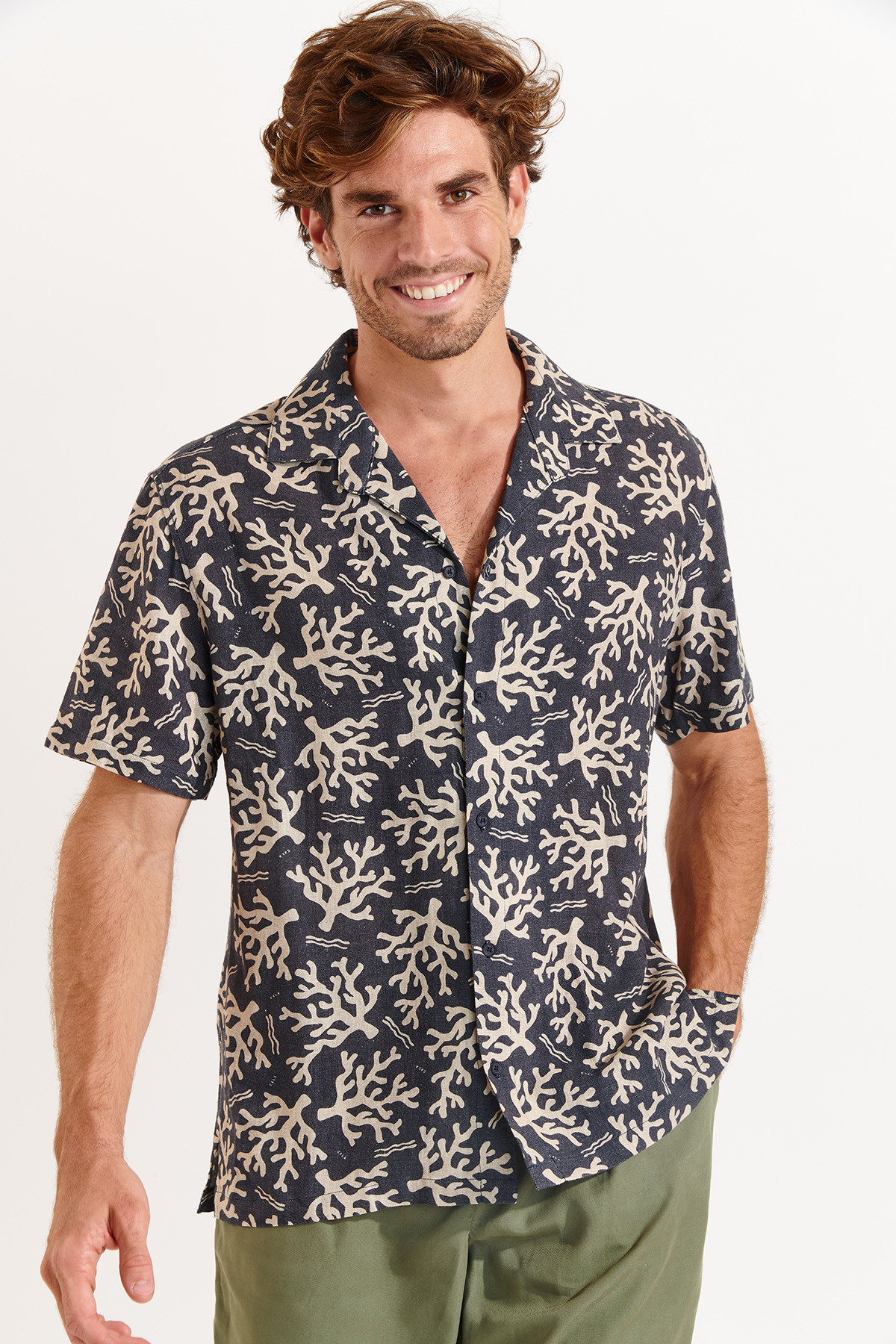 Chemise marine STEFANO AGORA - 0