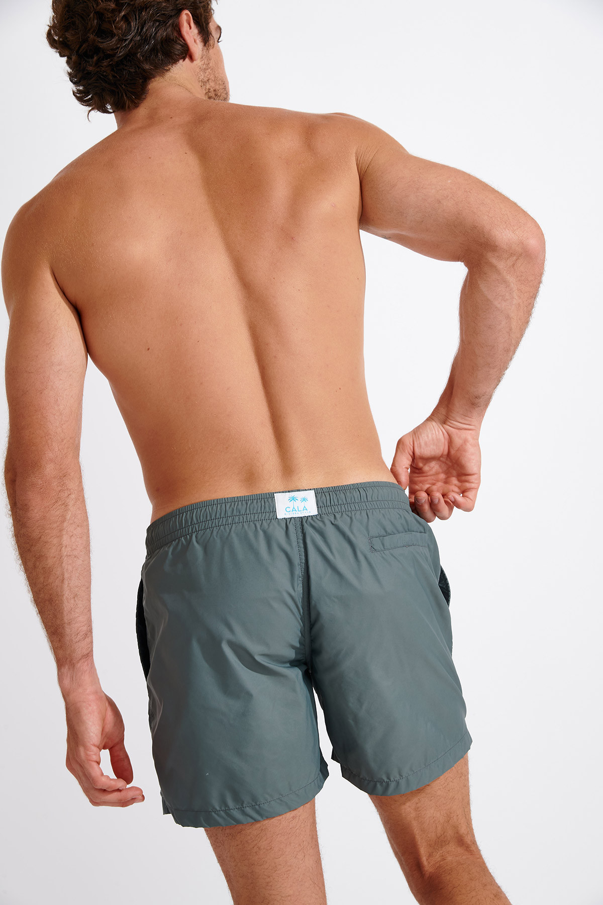 Short de bain kaki SWIMSHORT SANTO - 4