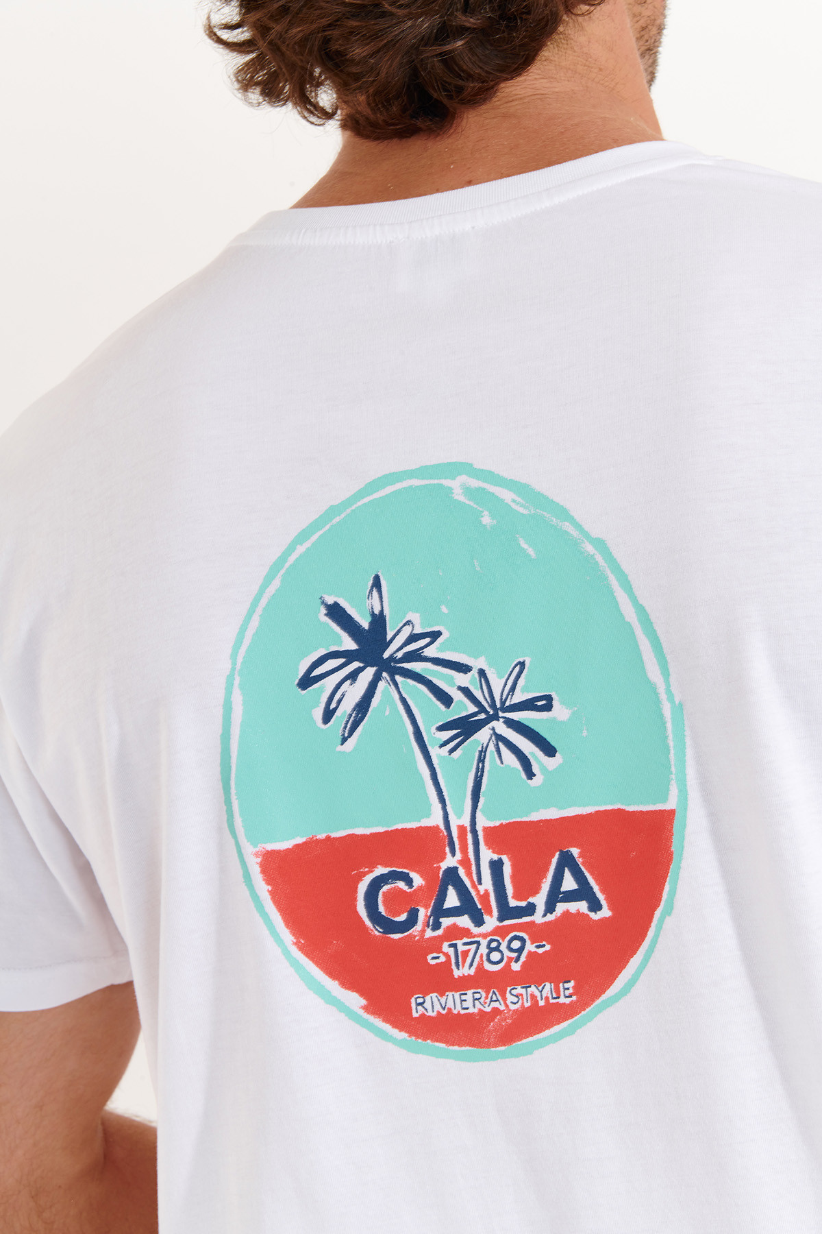 Tshirt blanc YANNPALMCOLOR GALLIANI - 2