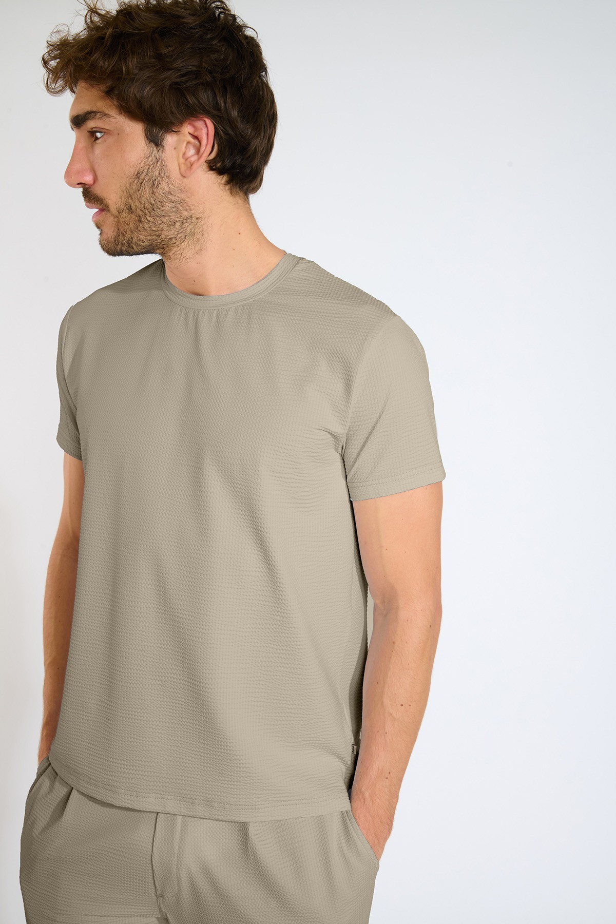 T shirt technique beige CYRIL TRIESTE - 3