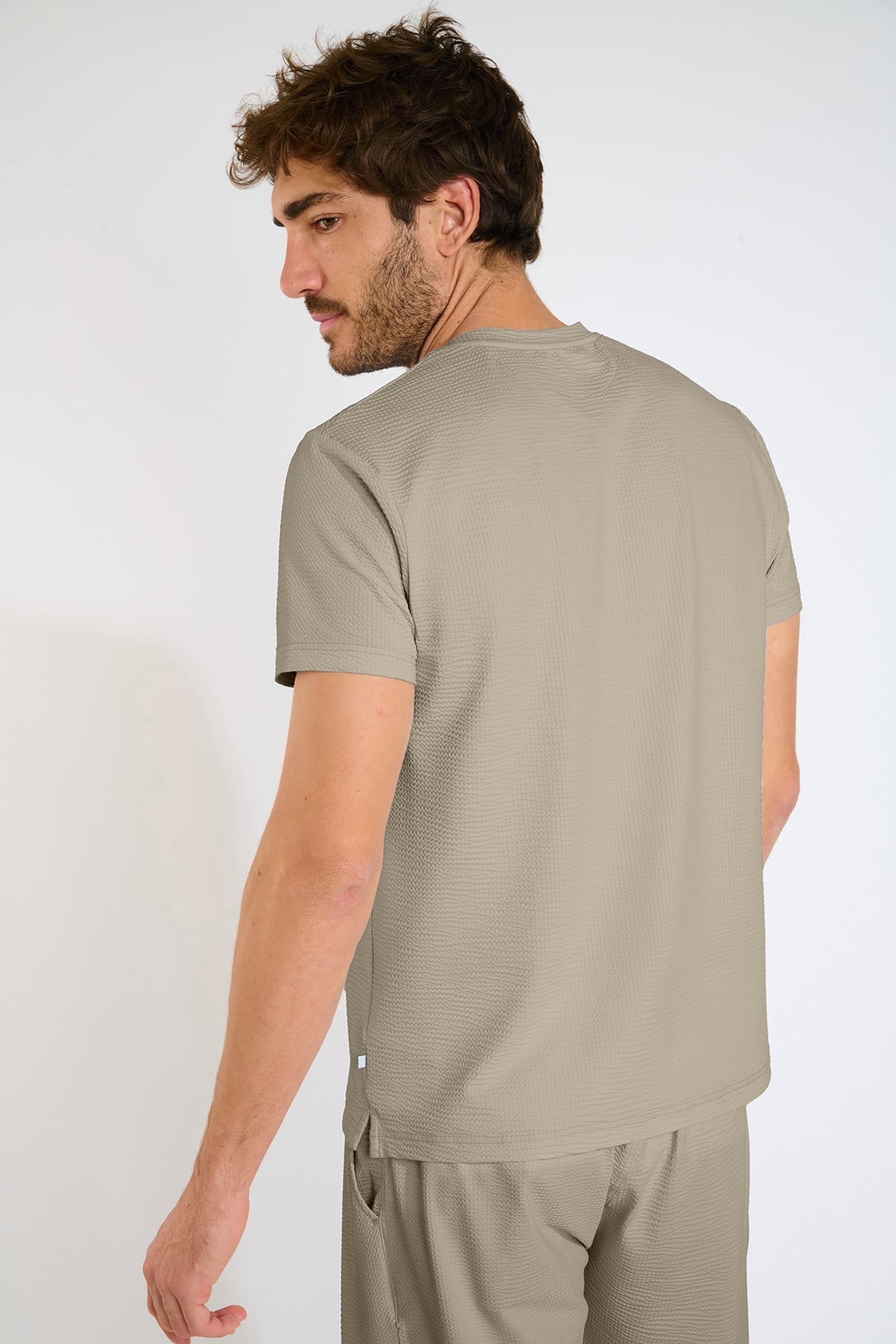 T shirt technique beige CYRIL TRIESTE - 1