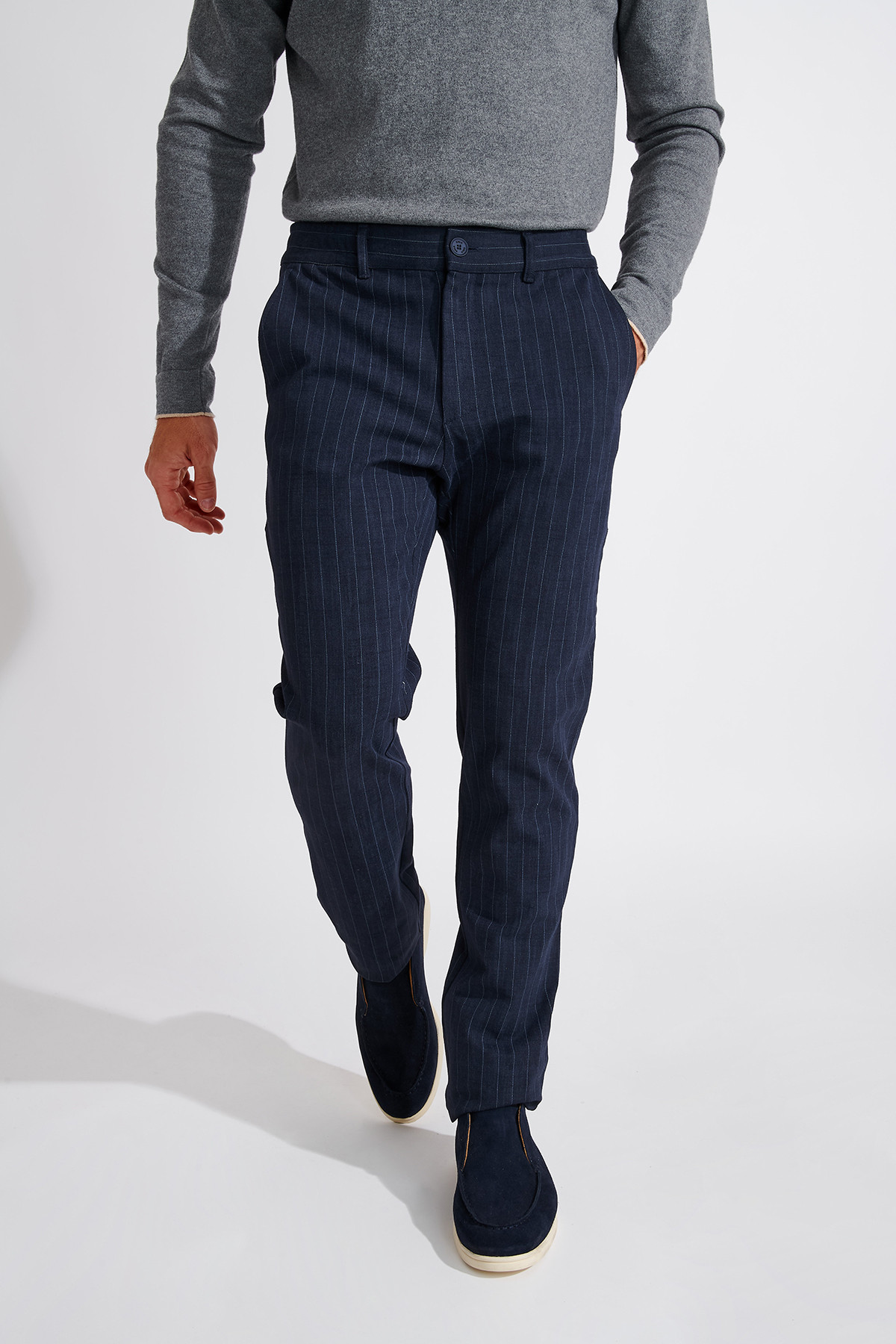 Pantalon chino marine SERGE SORENTO - 3