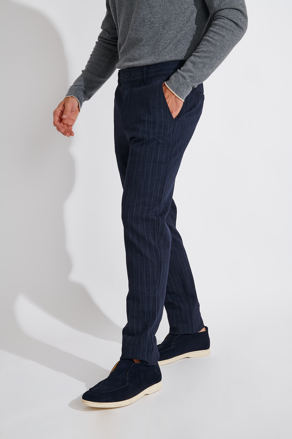 Pantalon chino marine SERGE SORENTO - 2