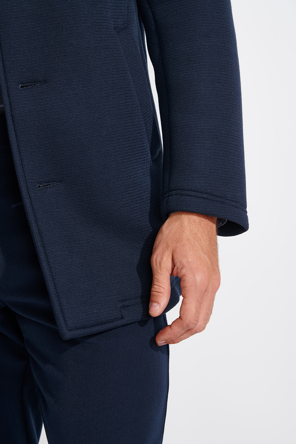 Manteau marine UMBERTO BERGAME - 4