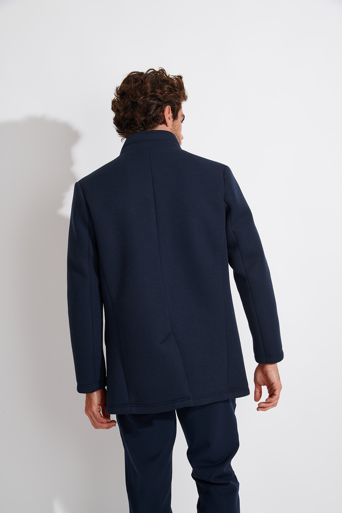Manteau marine UMBERTO BERGAME - 2