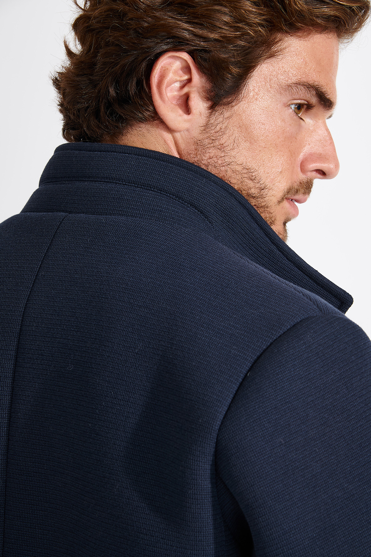 Manteau marine UMBERTO BERGAME - 1