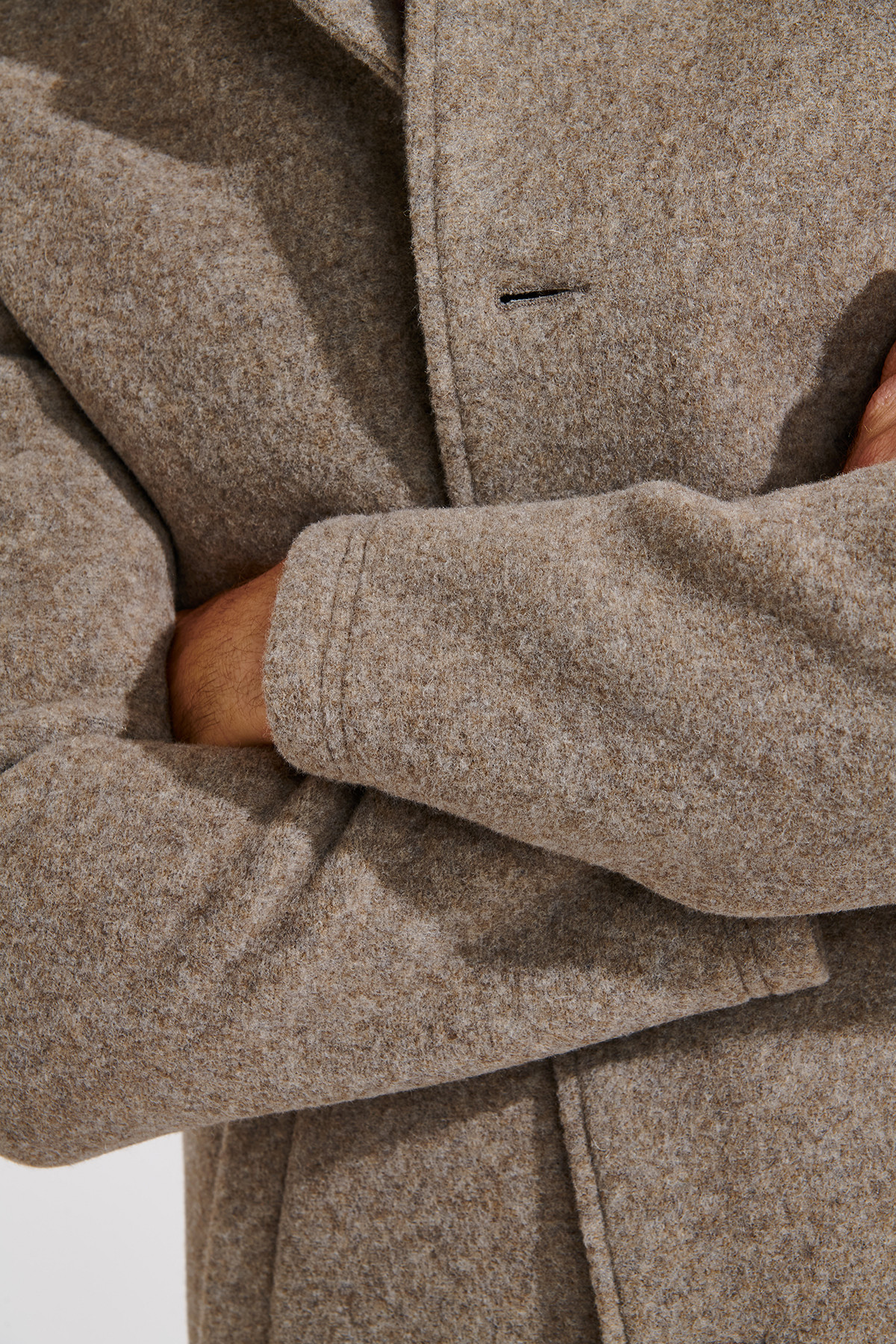 Manteau taupe UMBERTO TAIGA - 0