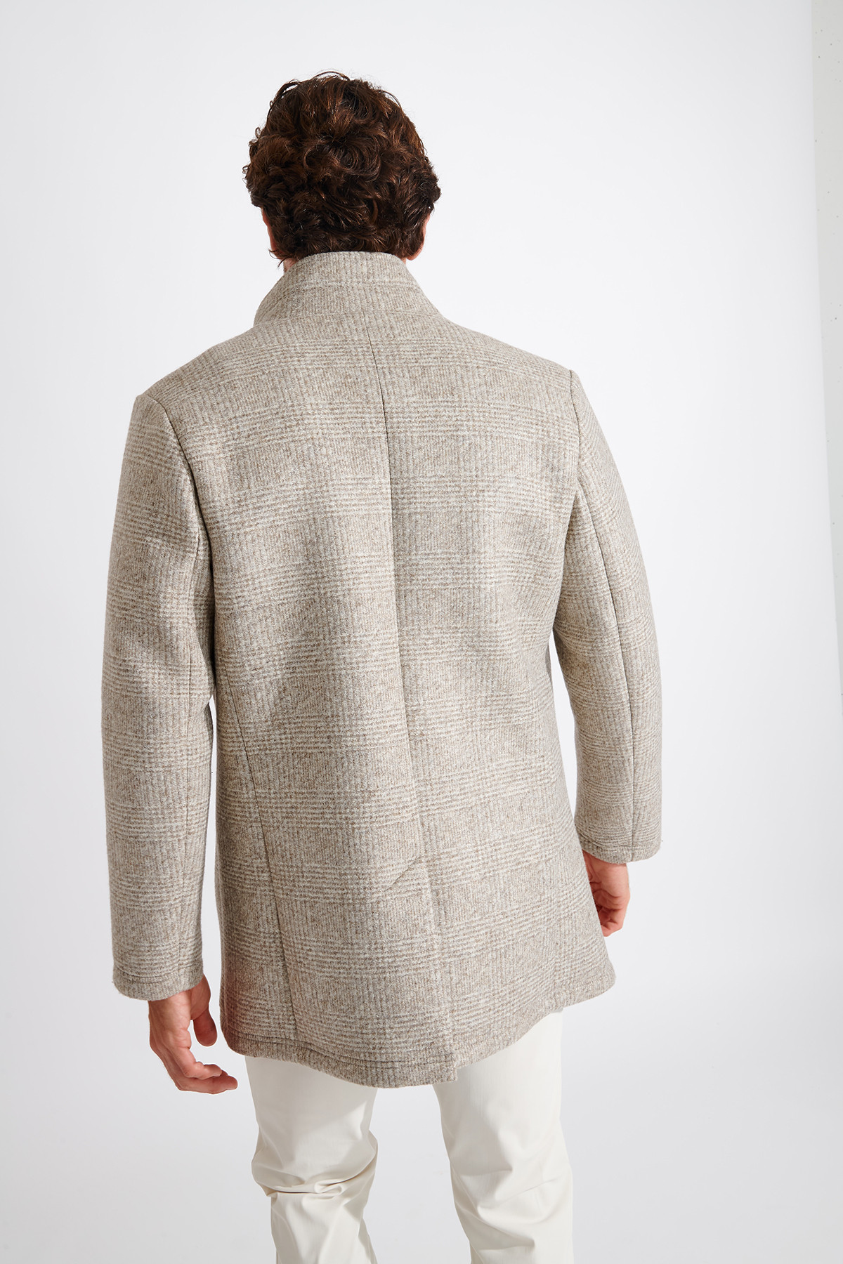 Manteau beige UMBERTO VENITIE - 4