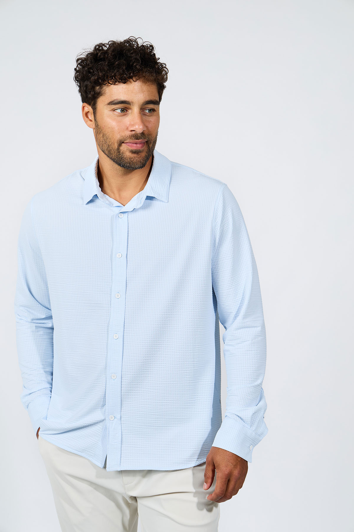 Chemise technique bleu ciel JEAN TRIESTE - 2