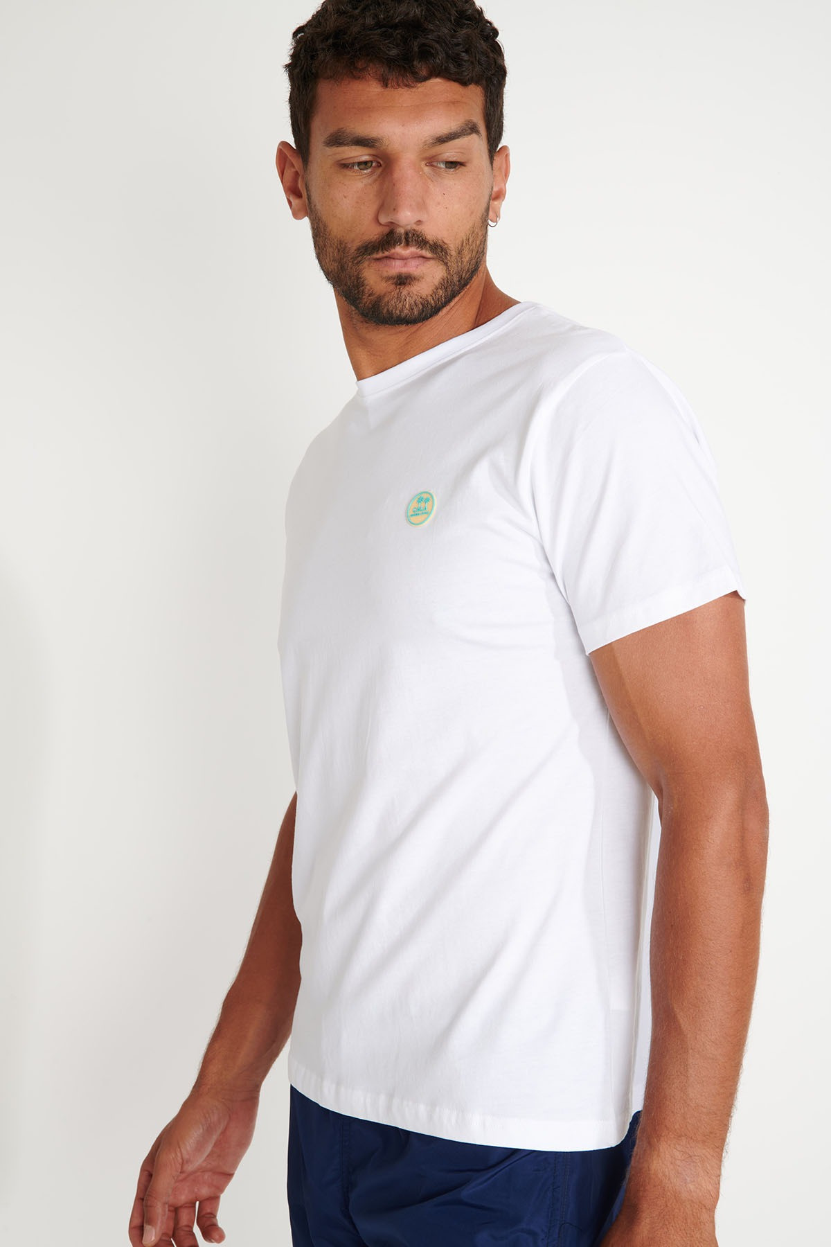 T-shirt blanc imprimé palmier THEOPALDIC NAVIGLIO - 2