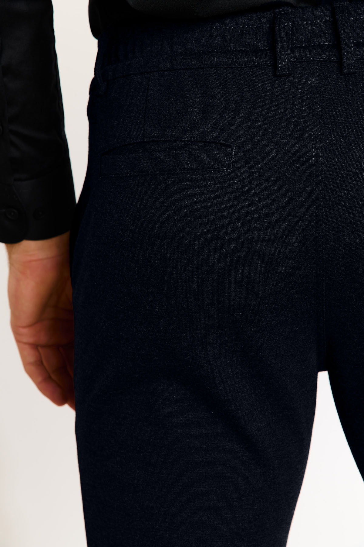 Pantalon bleu marine SERGE MATERA - 4