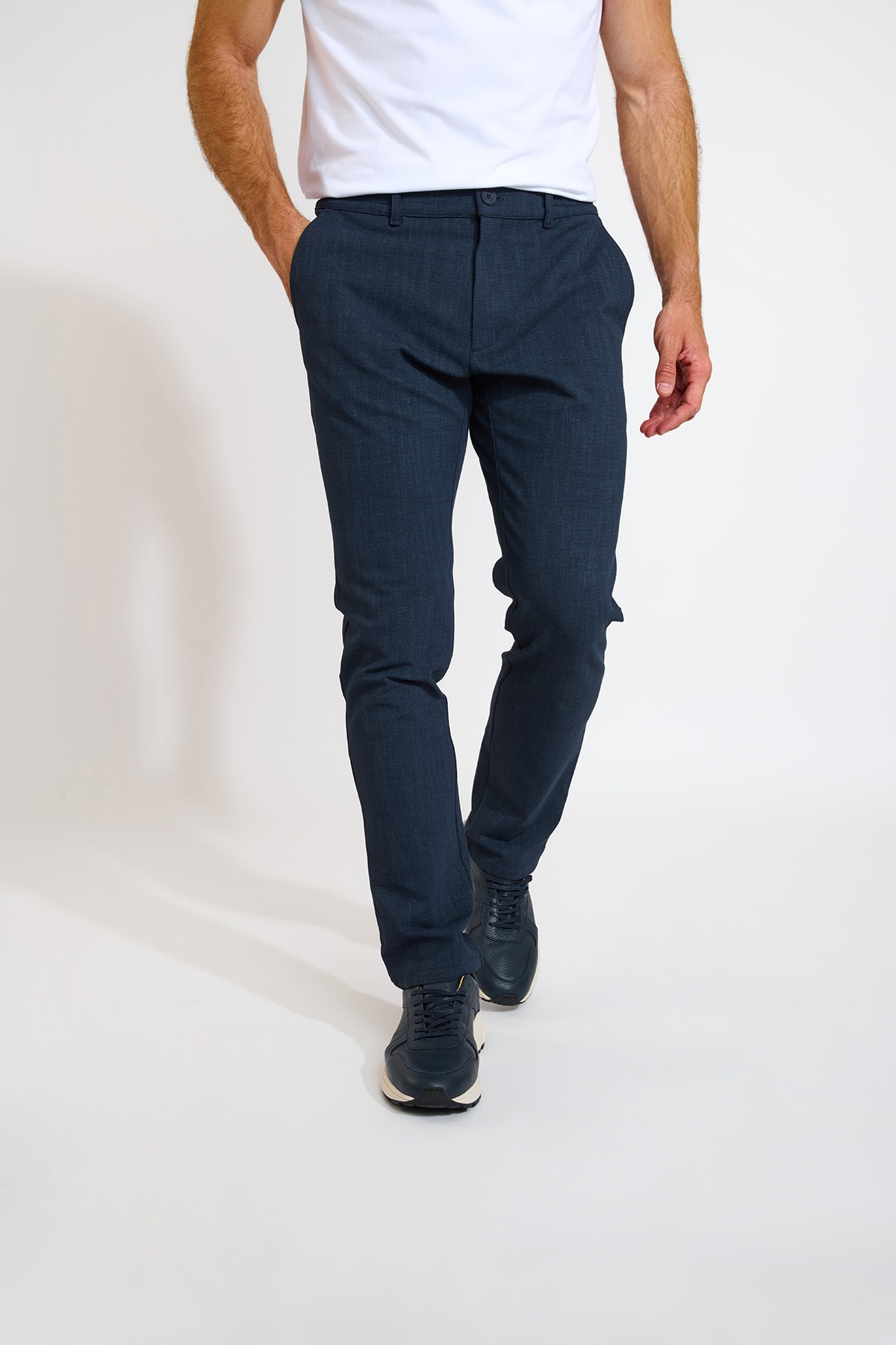Pantalon bleu marine SERGE TREMEZZO - 0