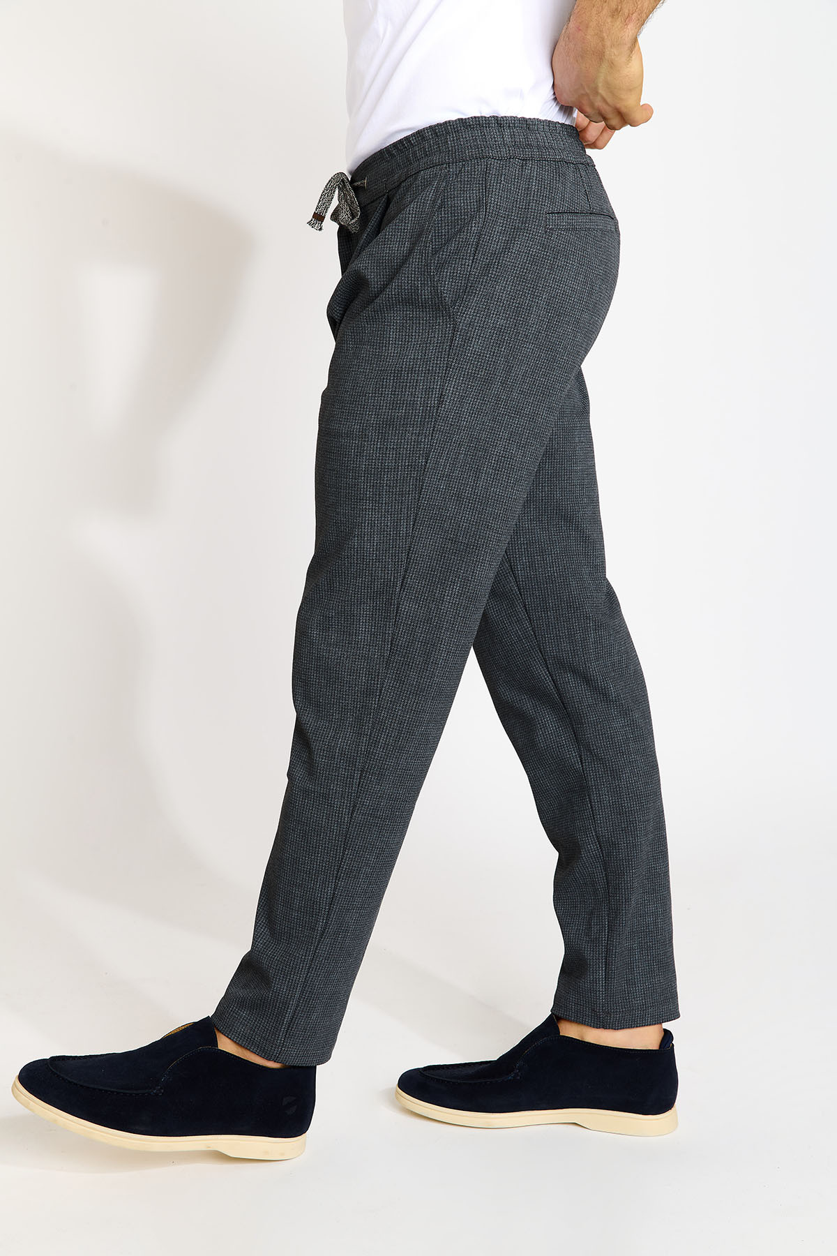Pantalon gris anthracite THOMAS CORGOGLIO - 2