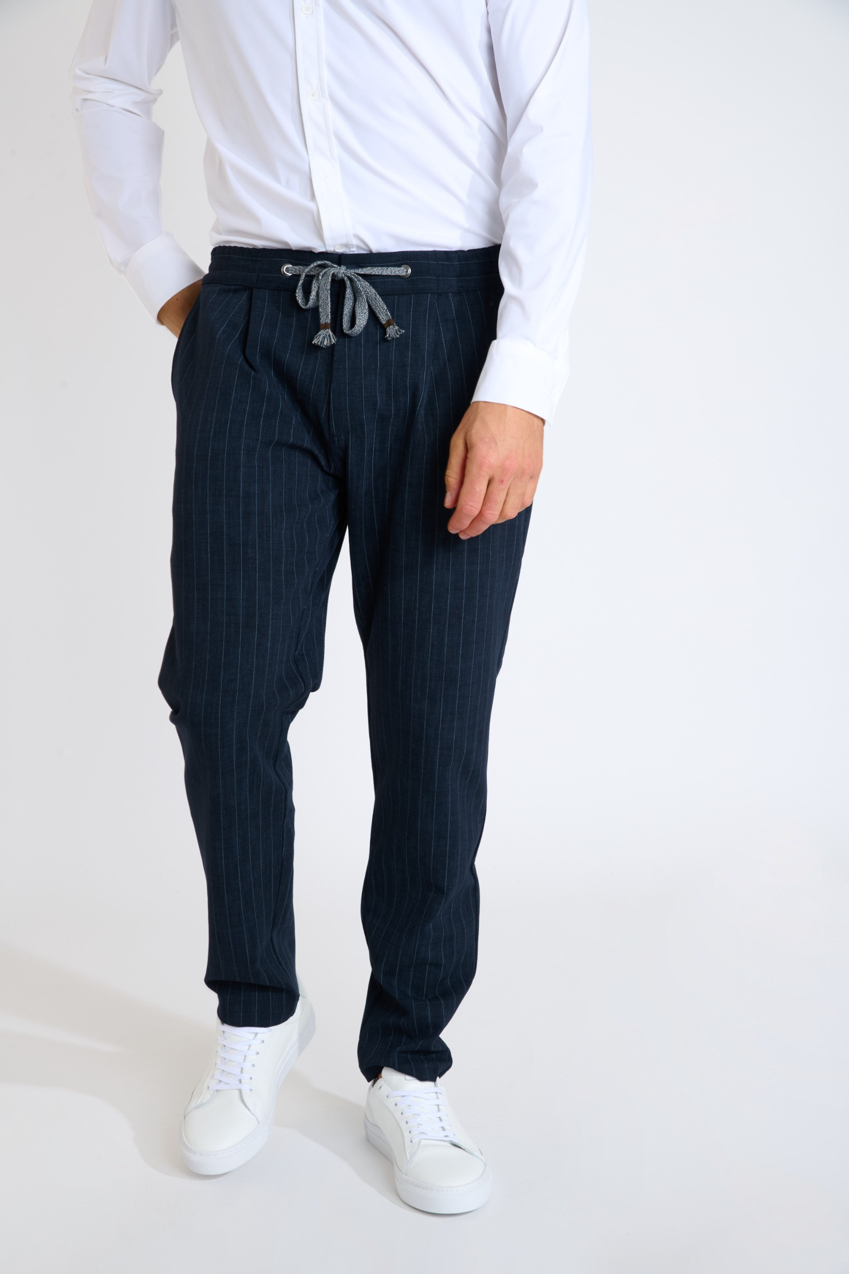 Pantalon bleu marine THOMAS SORENTO - 2