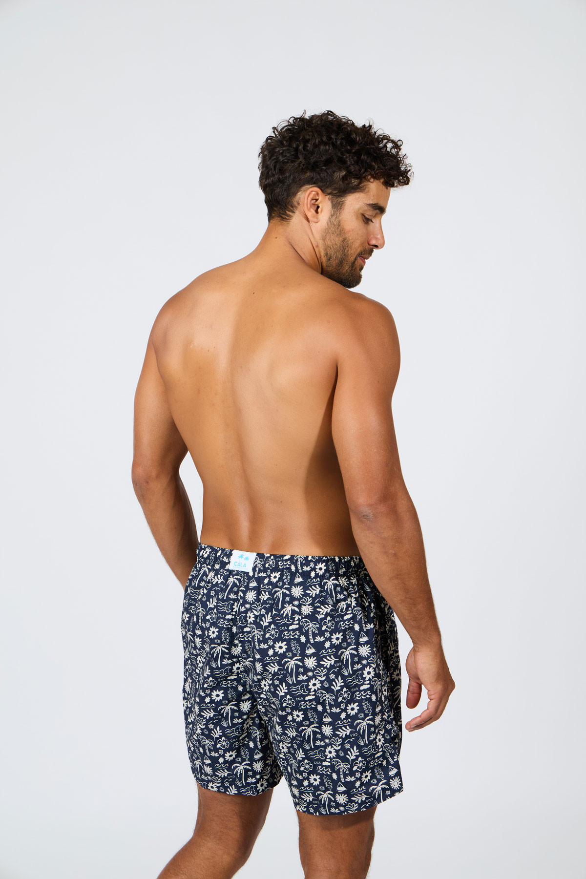 Short de bain marine imprimé EMILIO SESTRI - 1