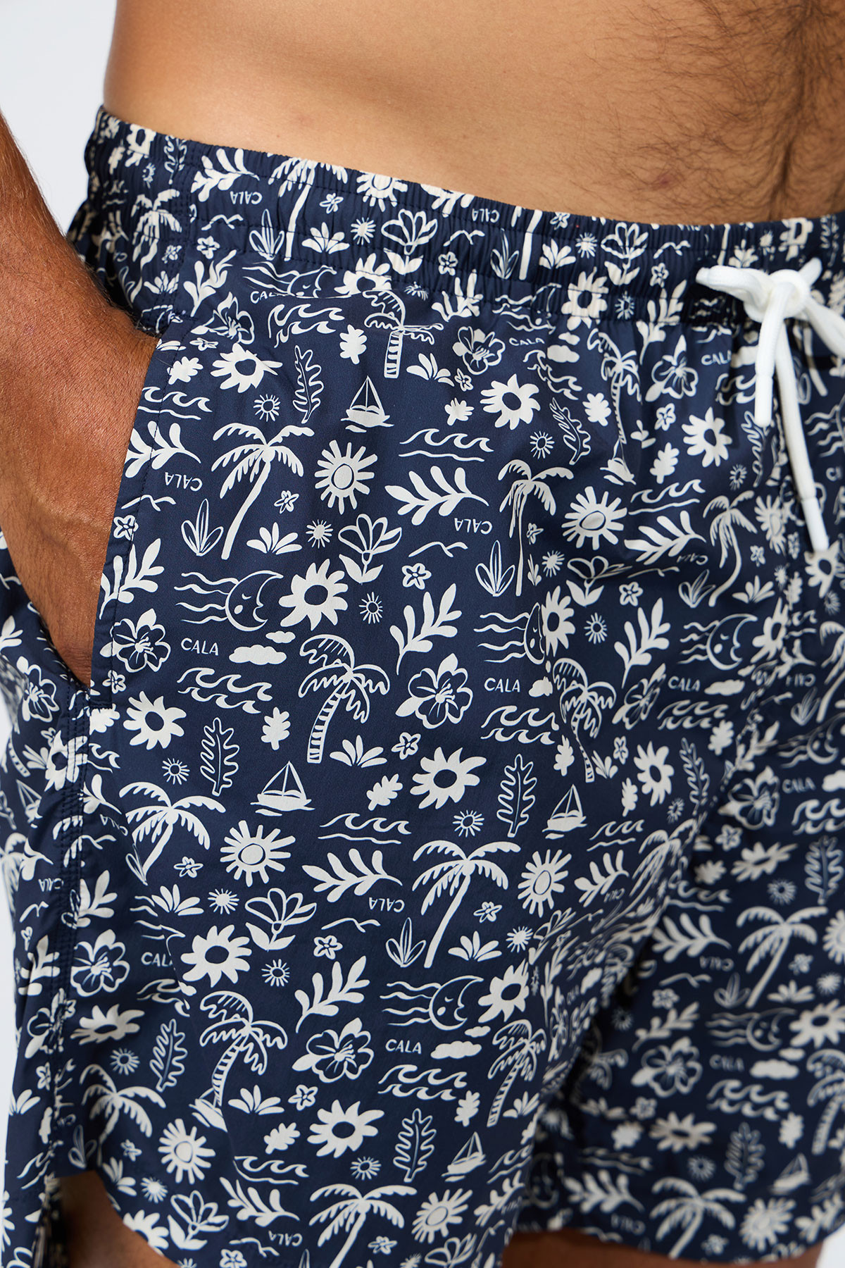 Short de bain marine imprimé EMILIO SESTRI - 3