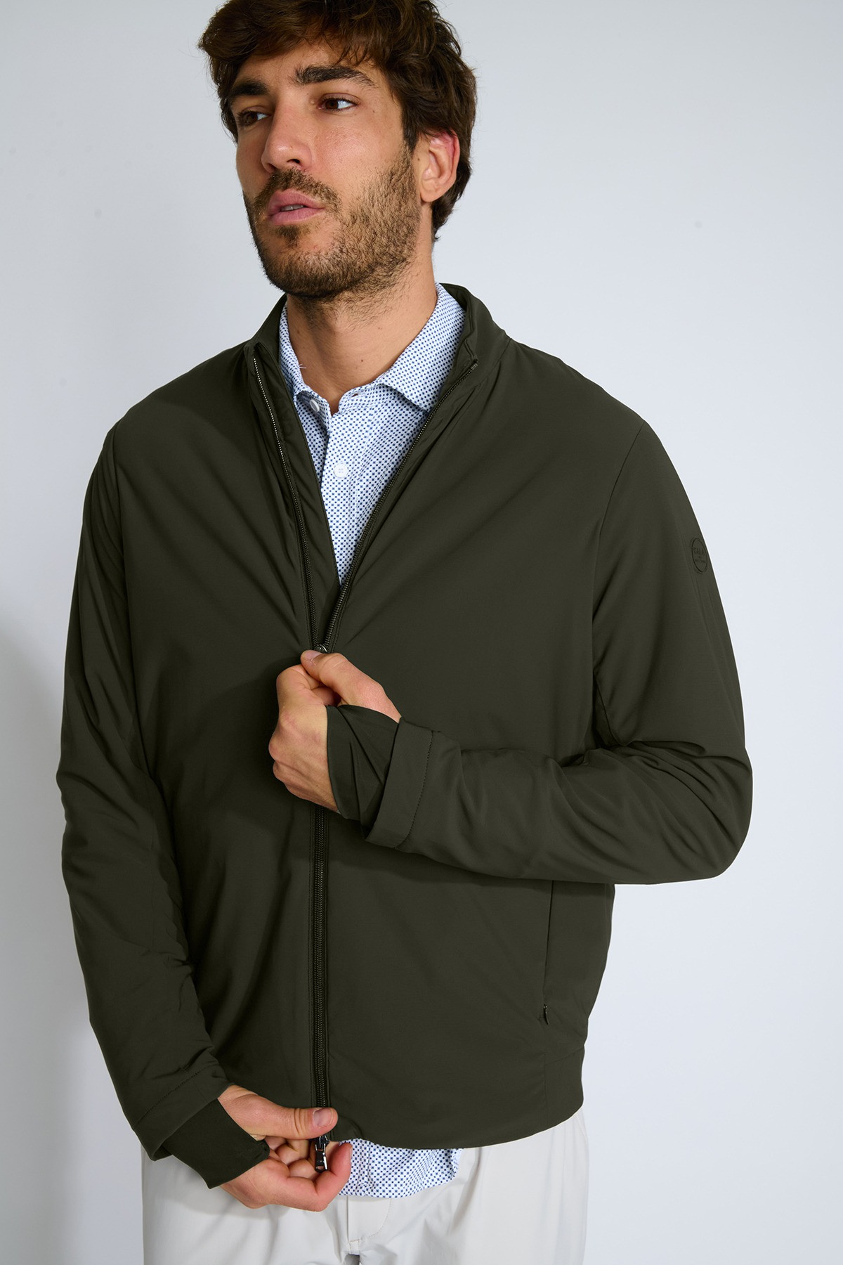 Blouson packable kaki GEORGES CATANIA - 6