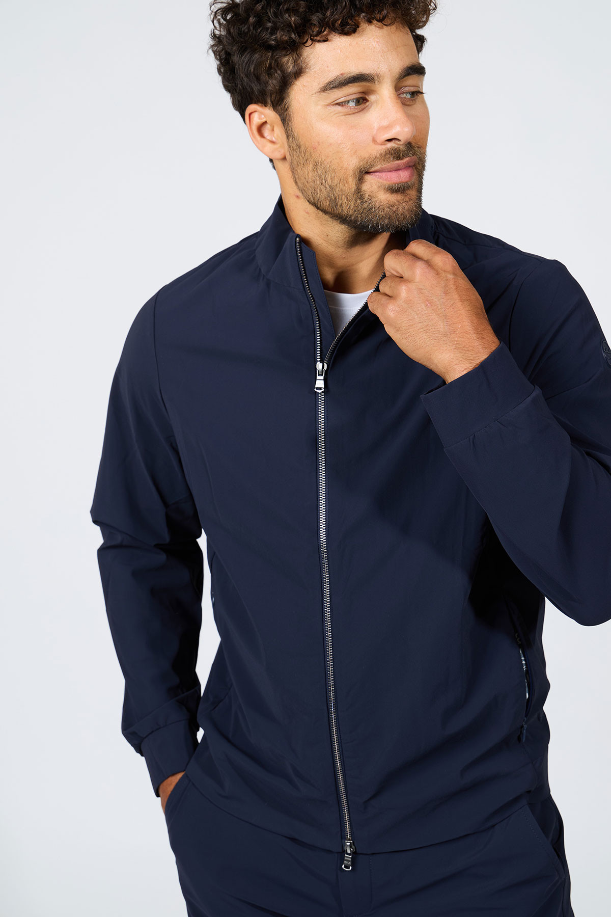 Blouson bleu marine Julien Lescada - 3