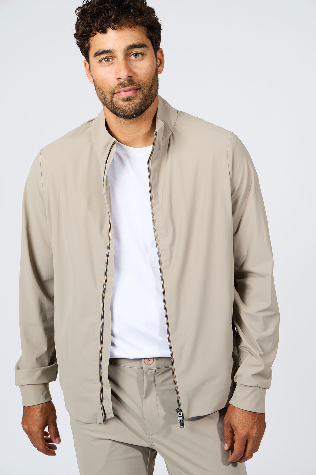 Blouson beige Julien Lescada - 8
