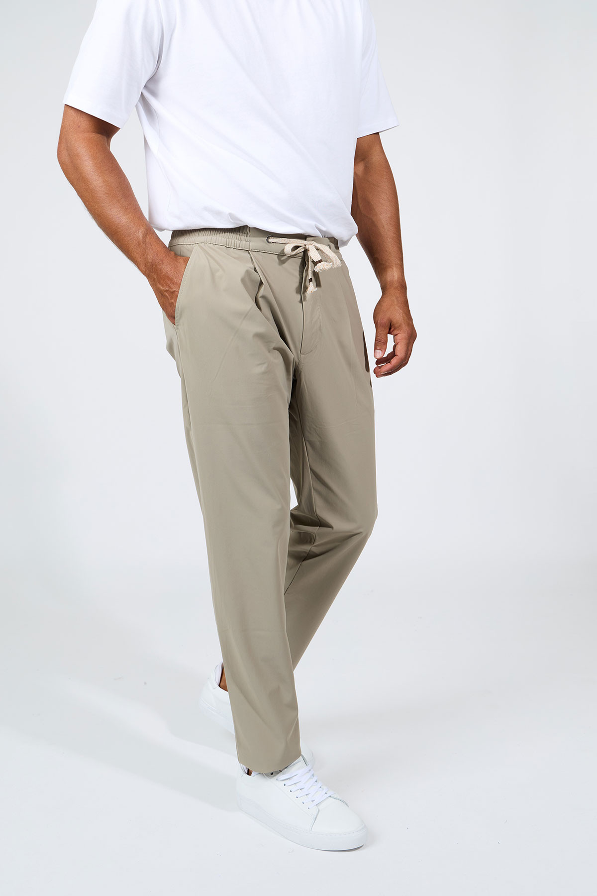 Pantalon beige THOMAS LESCADA - 4