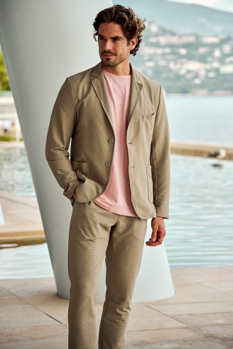 Pantalon chino beige Serge TRIESTE