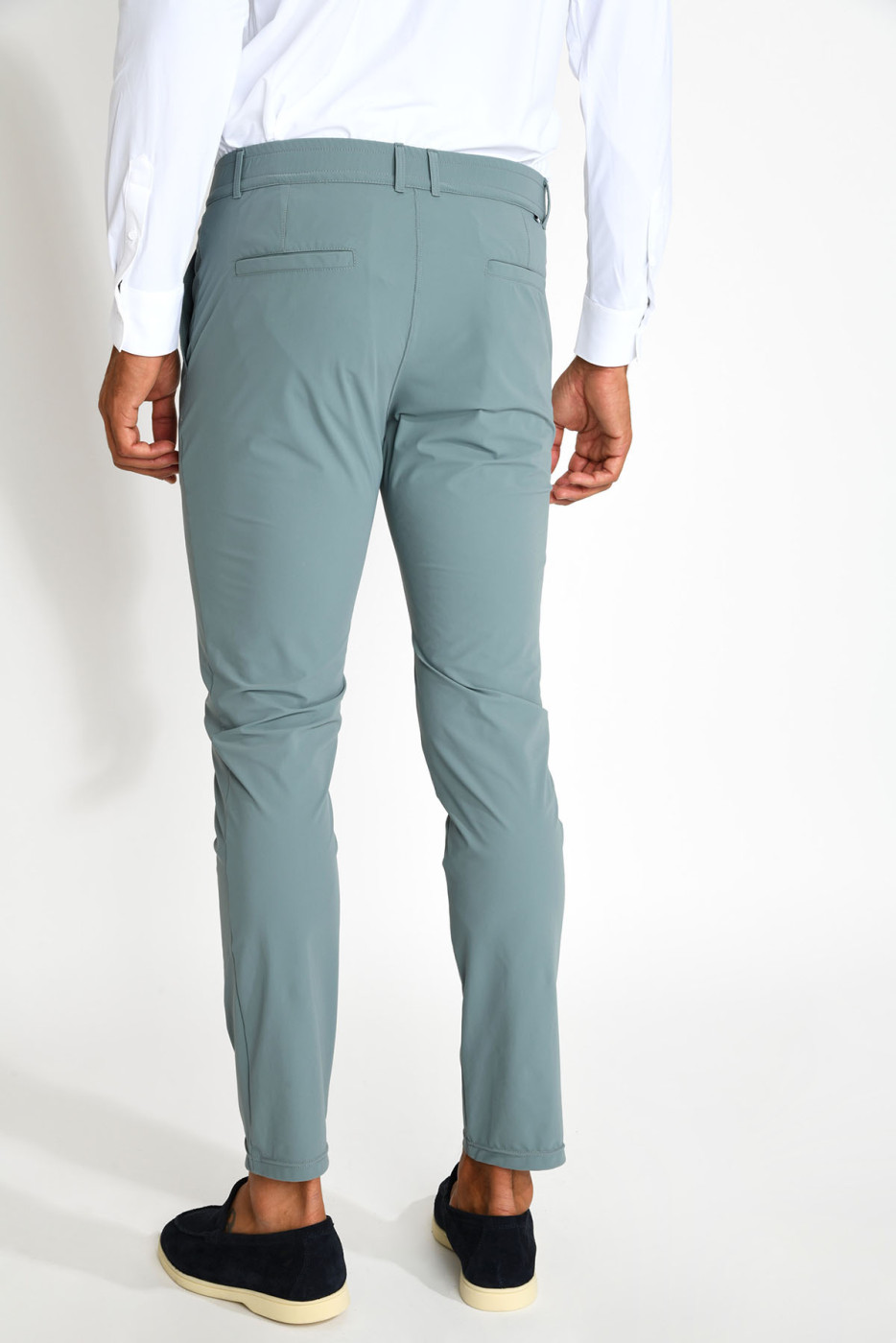 Pantalon stretch bleu glacier SERGE LESCADA - 5
