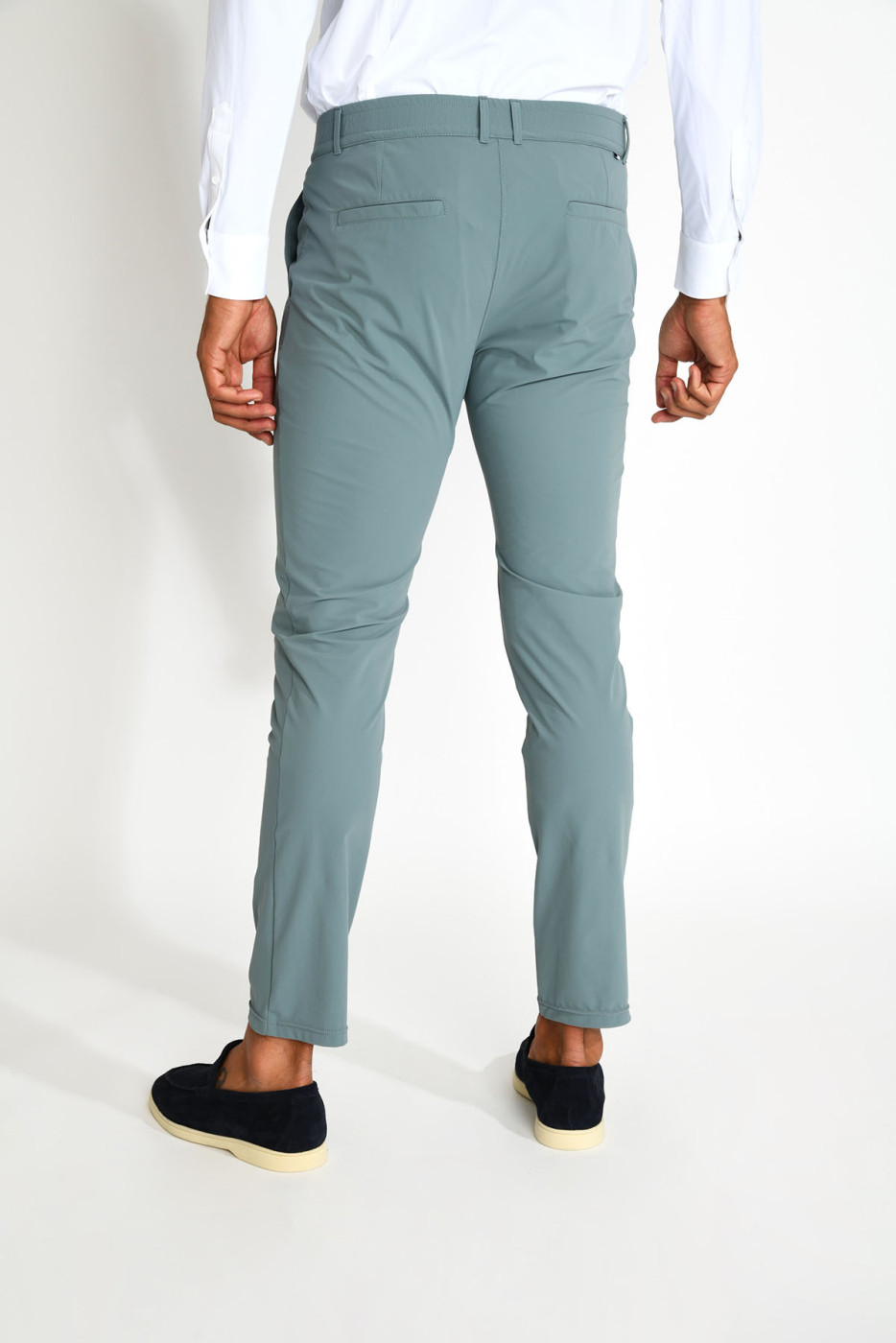 Pantalon stretch bleu glacier SERGE LESCADA - 2