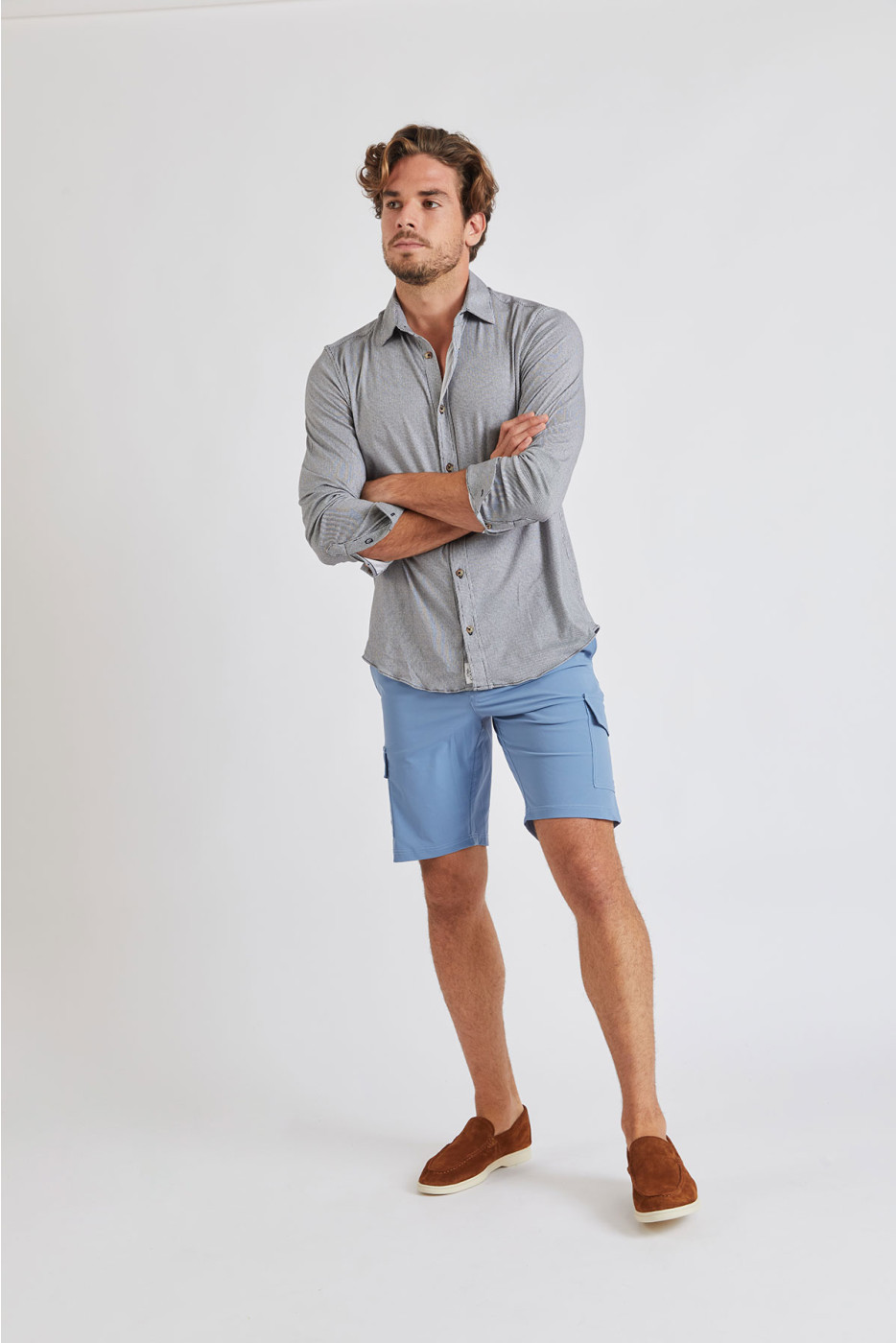 Bermuda stretch bleu ciel FABIO LESCADA
