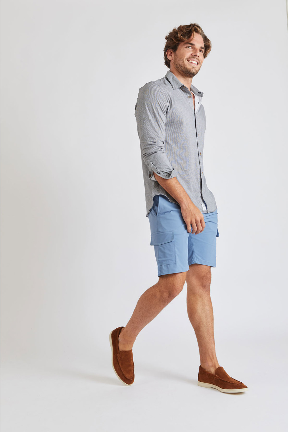 Bermuda stretch bleu ciel FABIO LESCADA