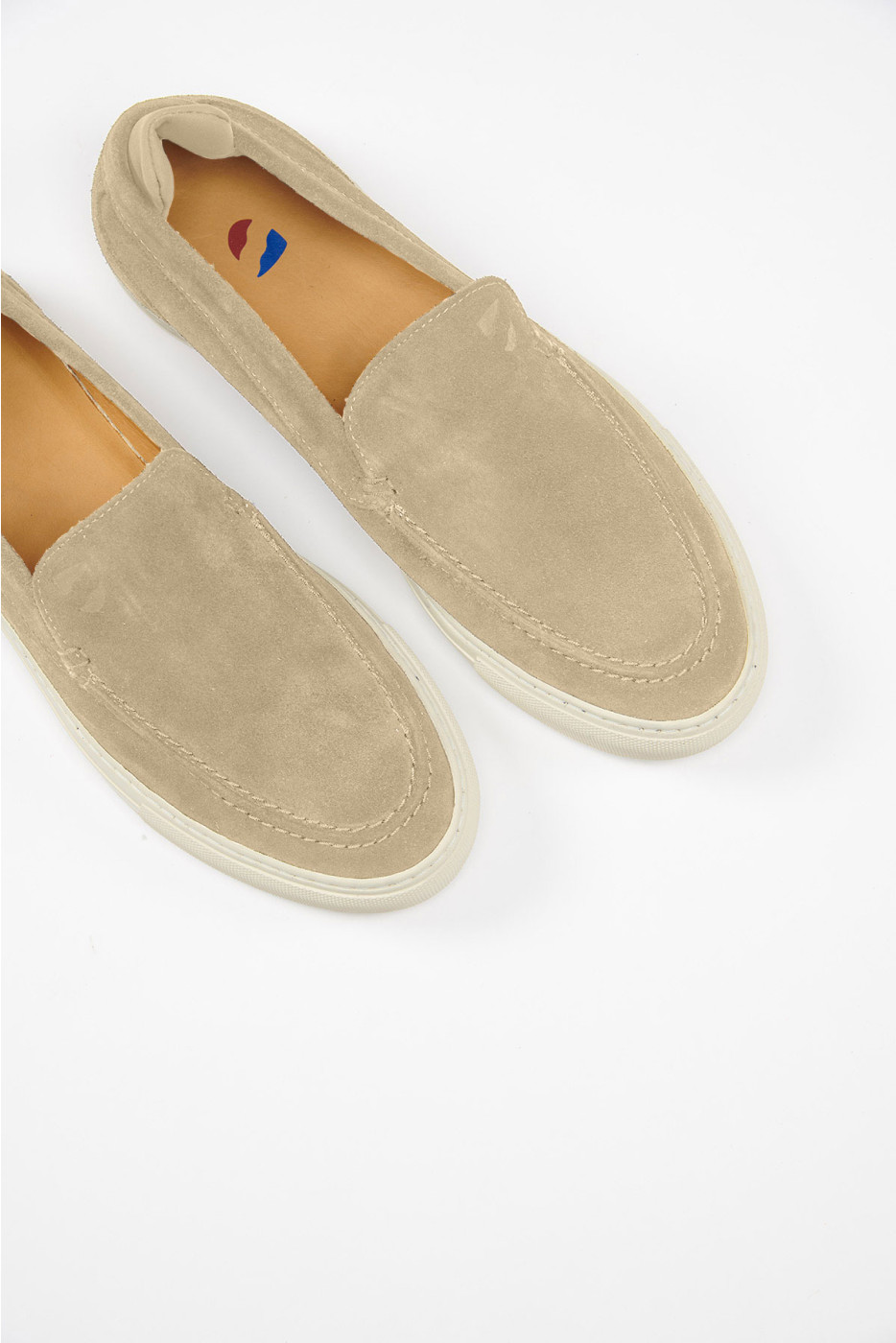 Espadrilles beige cuir LEON MARINELLA  - 4