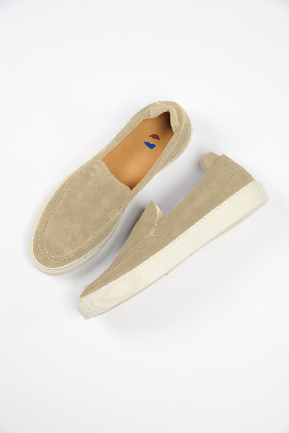 Espadrilles beige cuir LEON MARINELLA  - 3